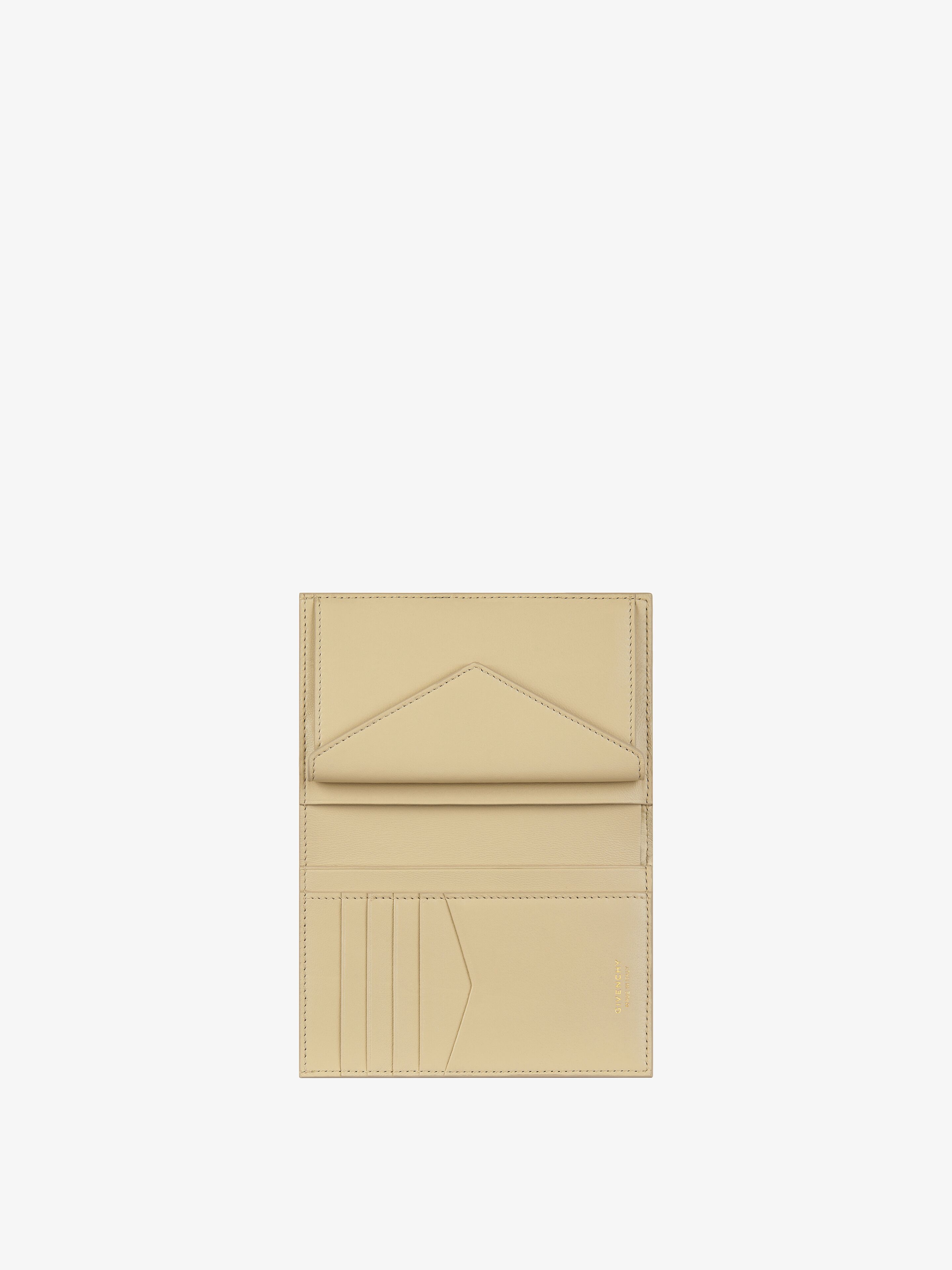 G-Cut wallet in 4G leather in - natural beige | Givenchy US