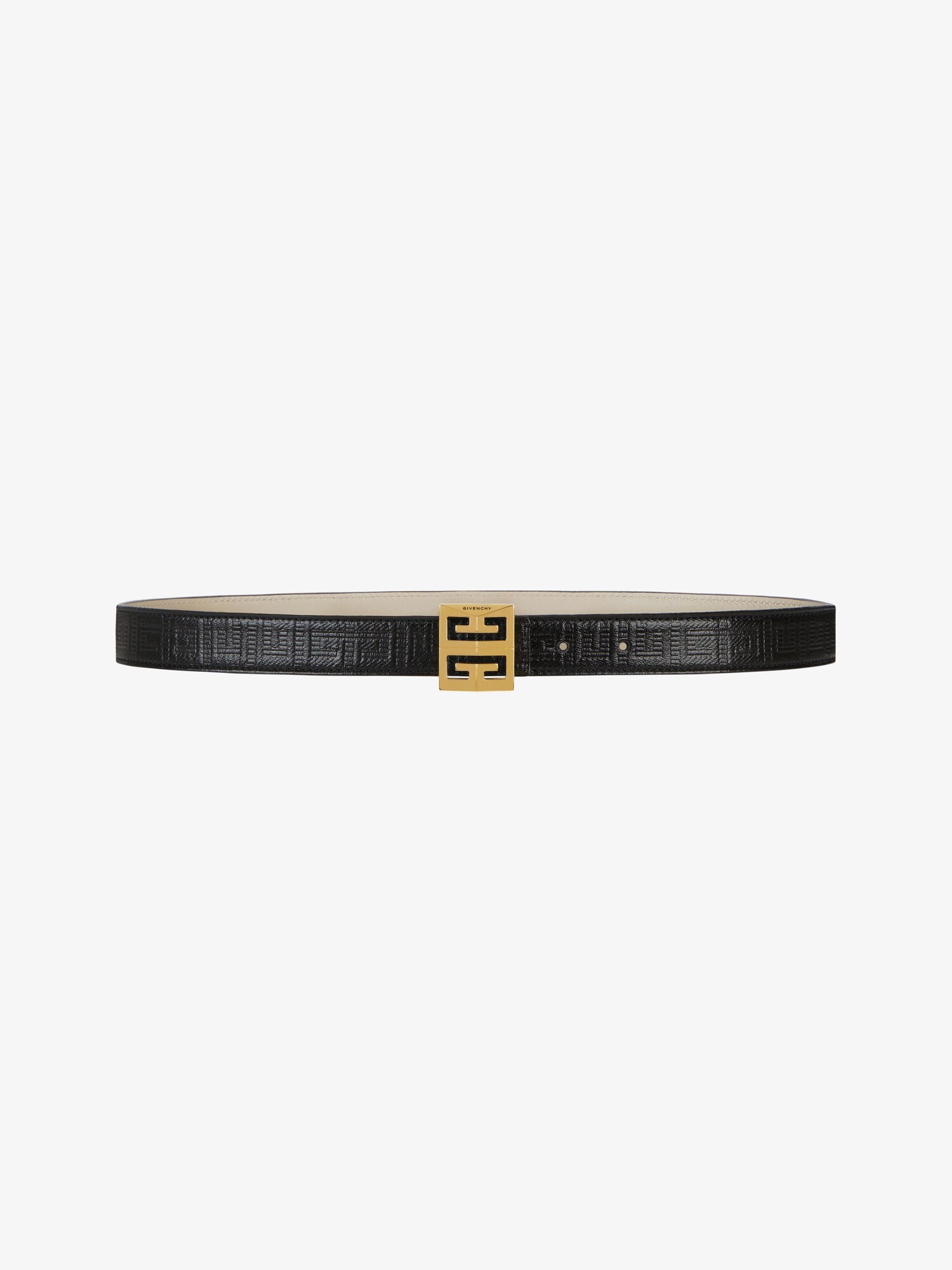4G リバーシブルベルト コーティングキャンバス - ブラック | GIVENCHY JP