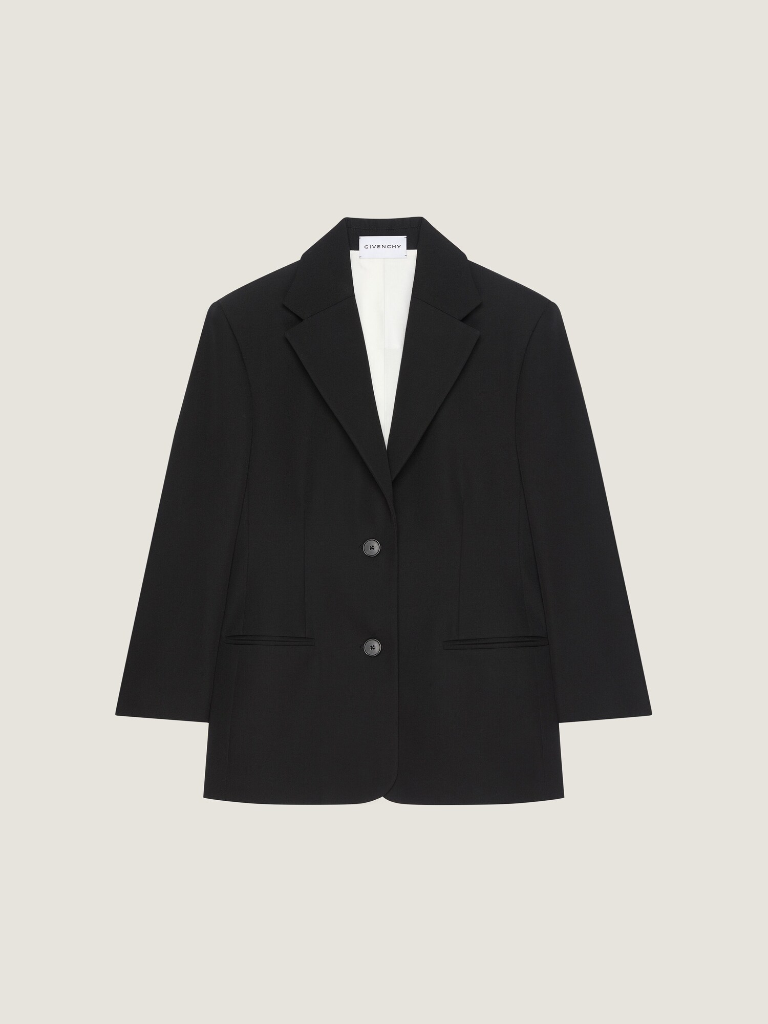 GIVENCHYシルクジャケット 日本製 38表記ウール シングルブレスト 