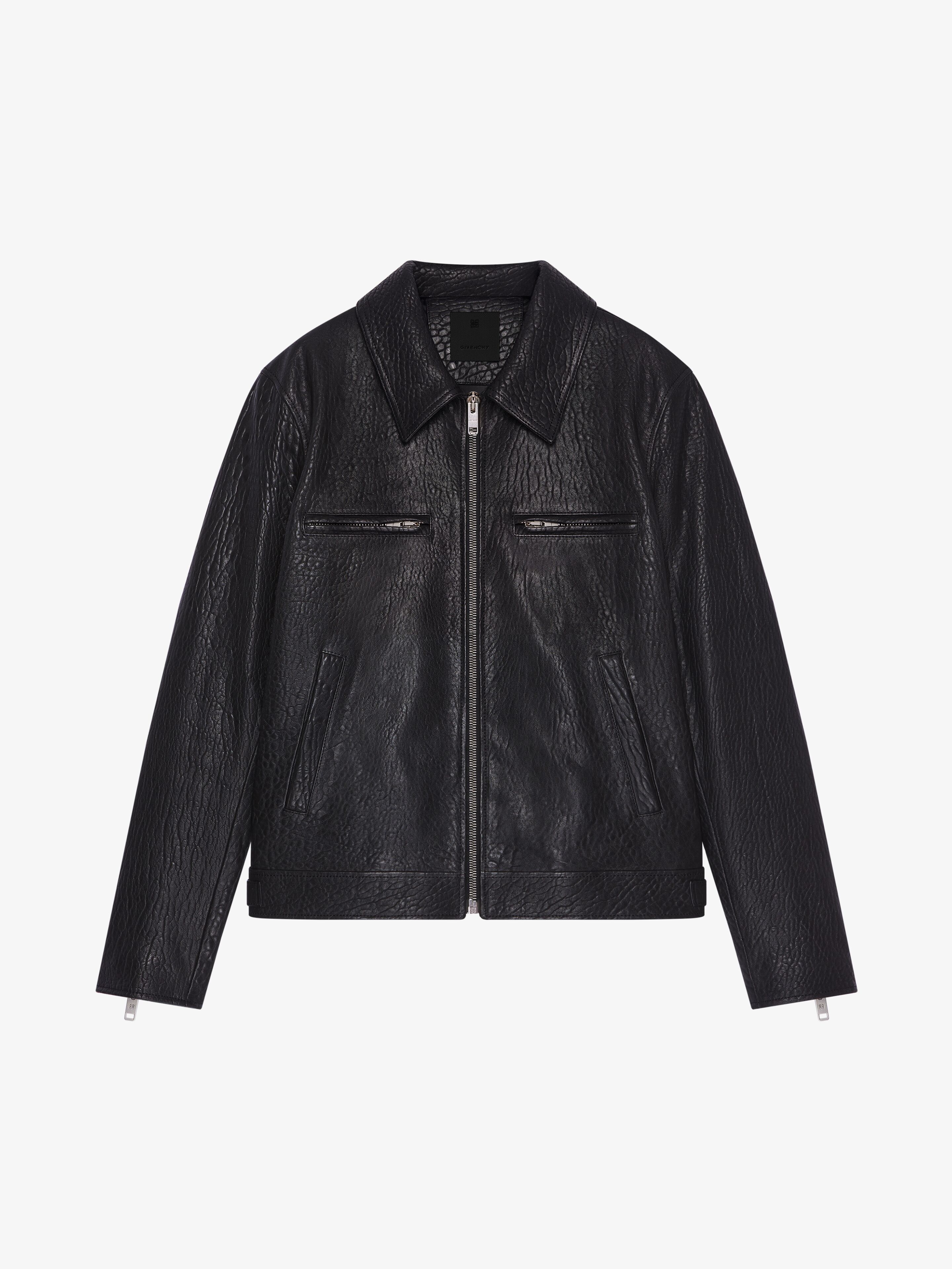 Givenchy black leather jacket hotsell