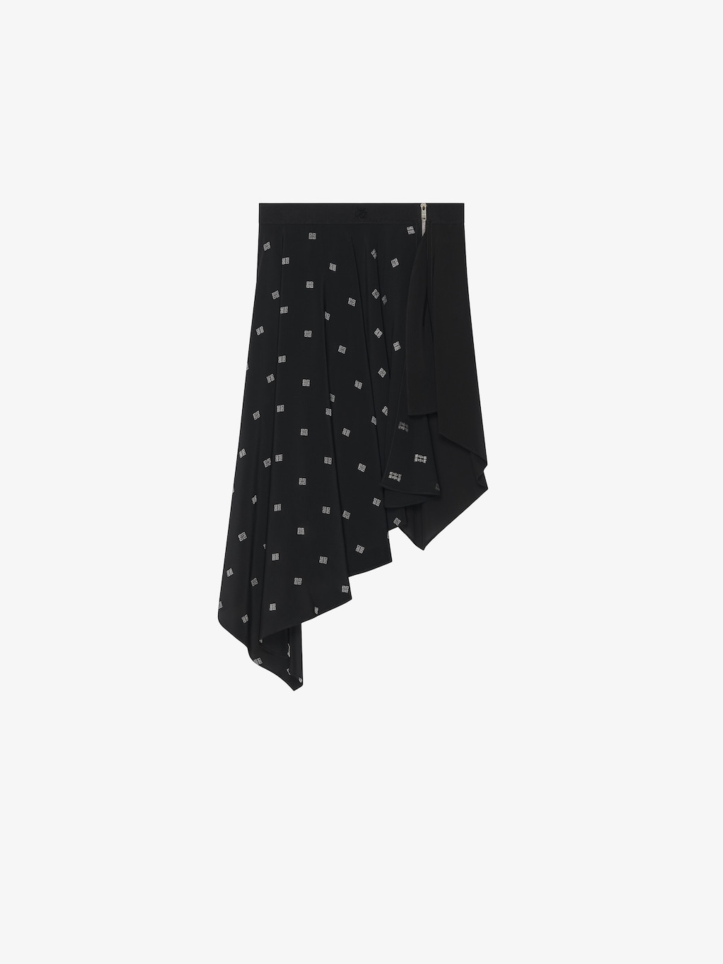 givenchy.com | Asymetric skirt in 4G silk