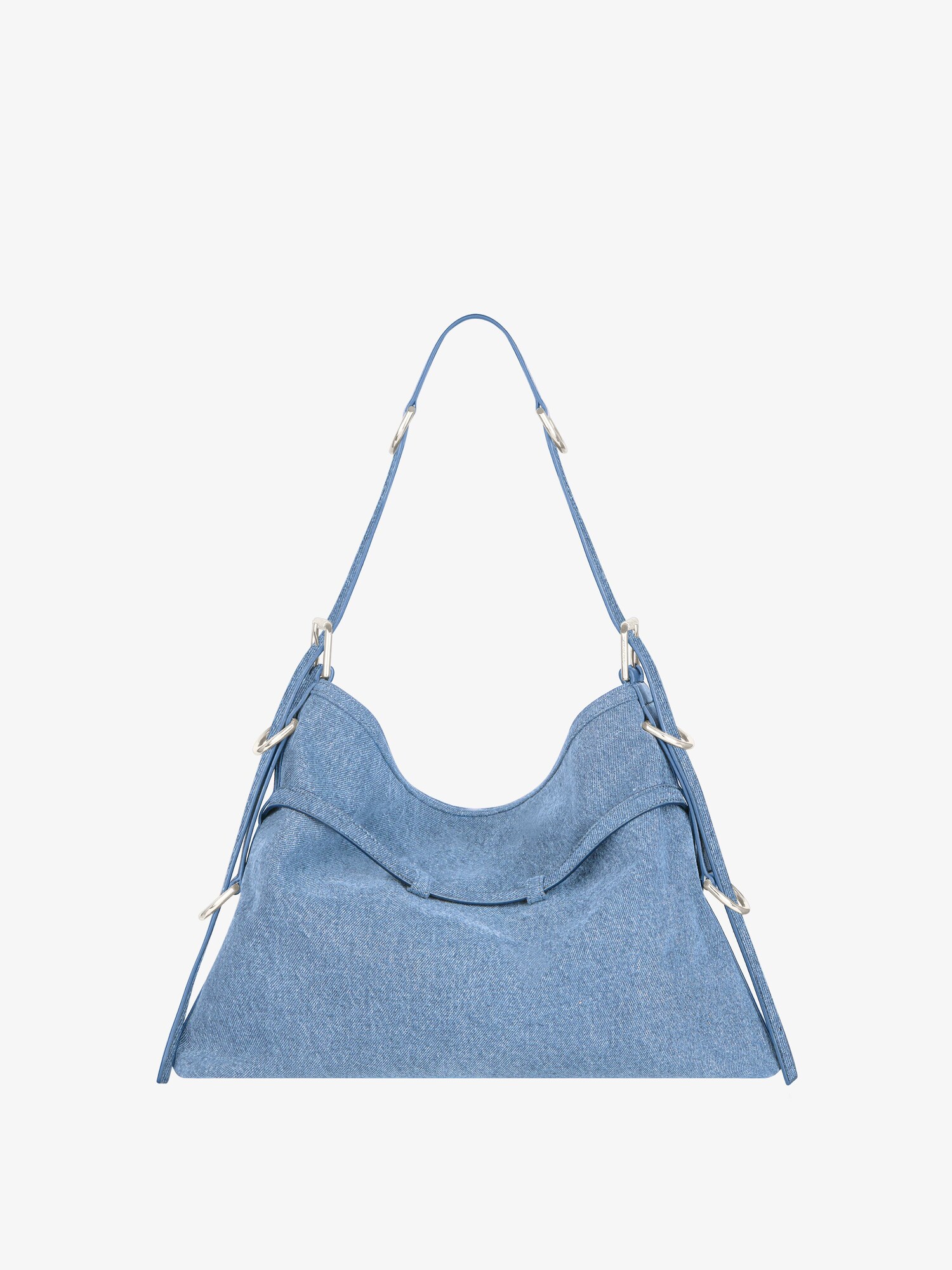 Medium Voyou bag in denim - medium blue | Givenchy
