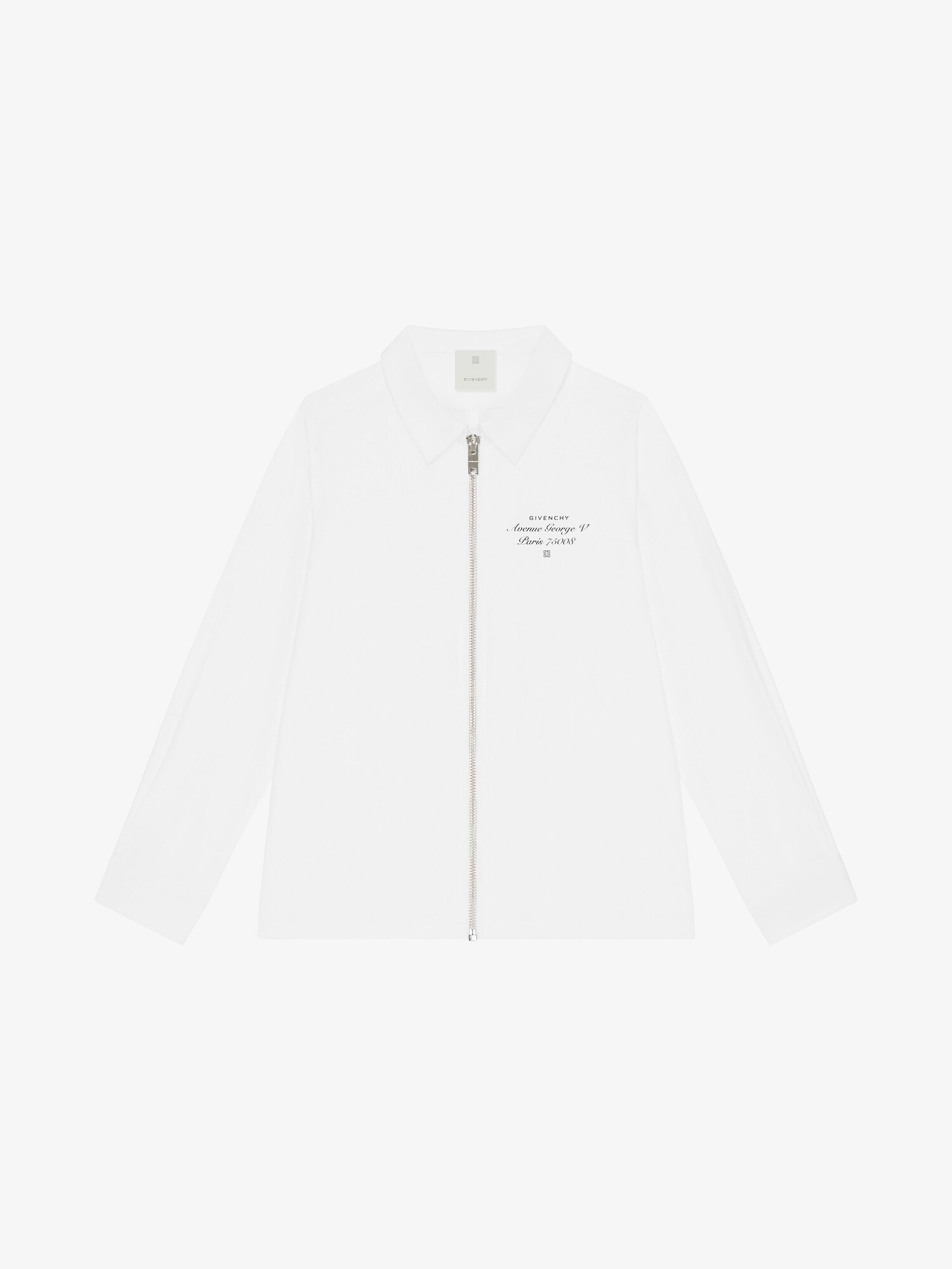 Long sleeved Shirt In Poplin In White Givenchy US long-sleeved-shirt-in-poplin-in-white-givenchy-us