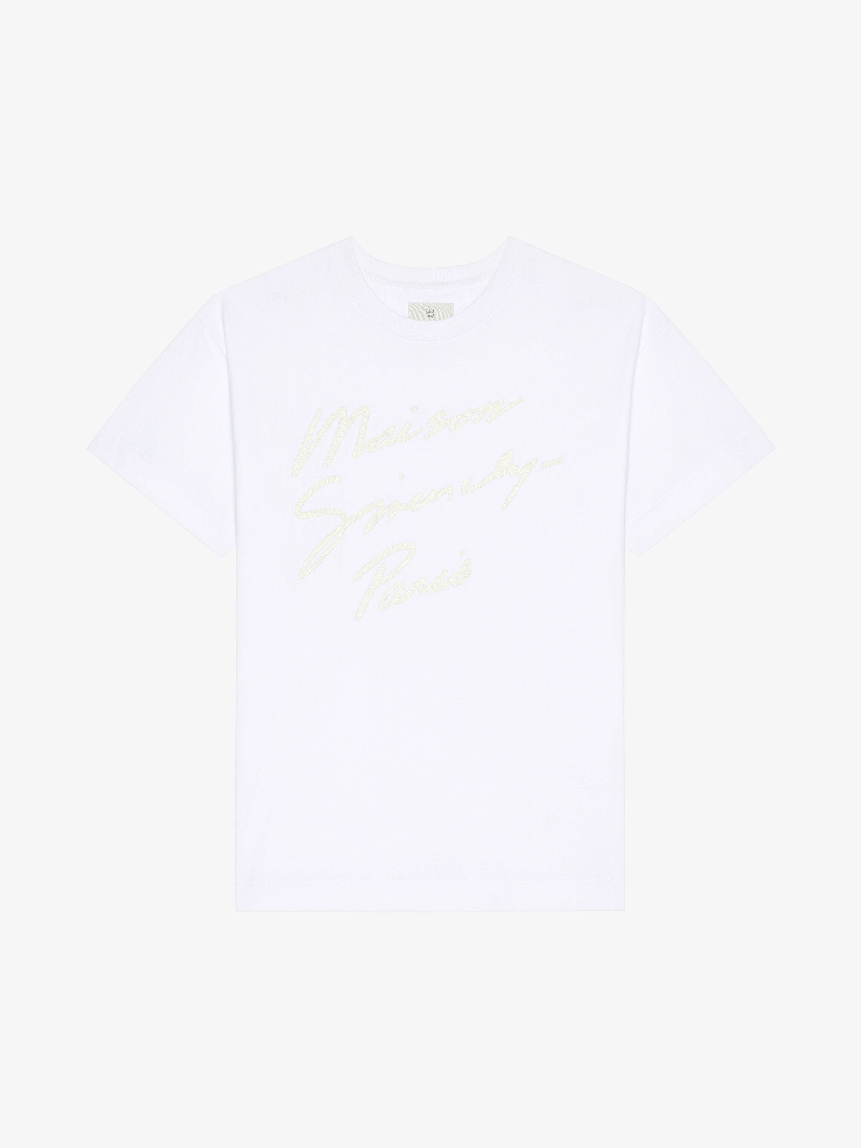 Givenchy Maison  T-shirt In Cotton In White