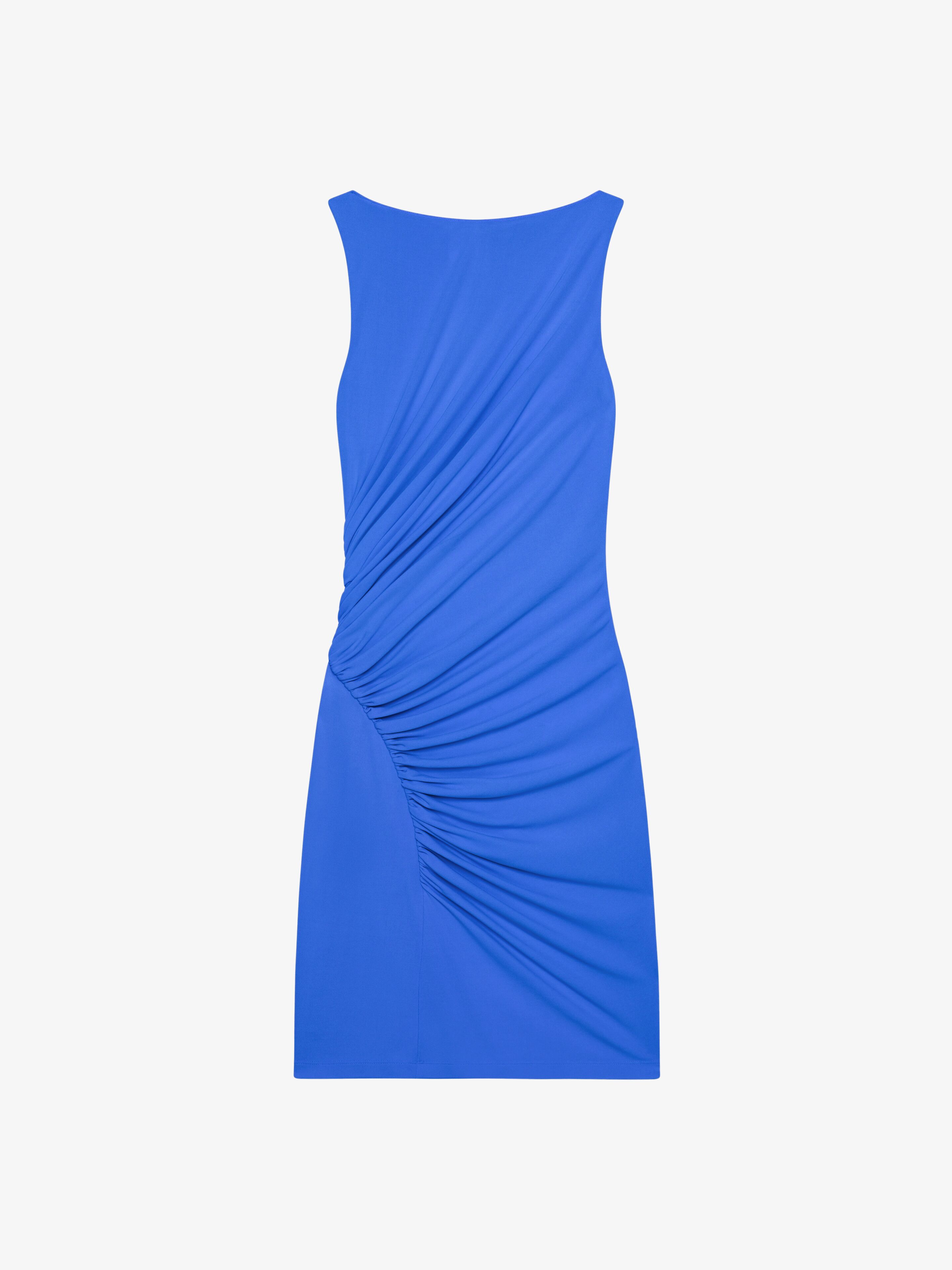 Givenchy - Draped Dress In Crepe - Blue - Women - Size: 40