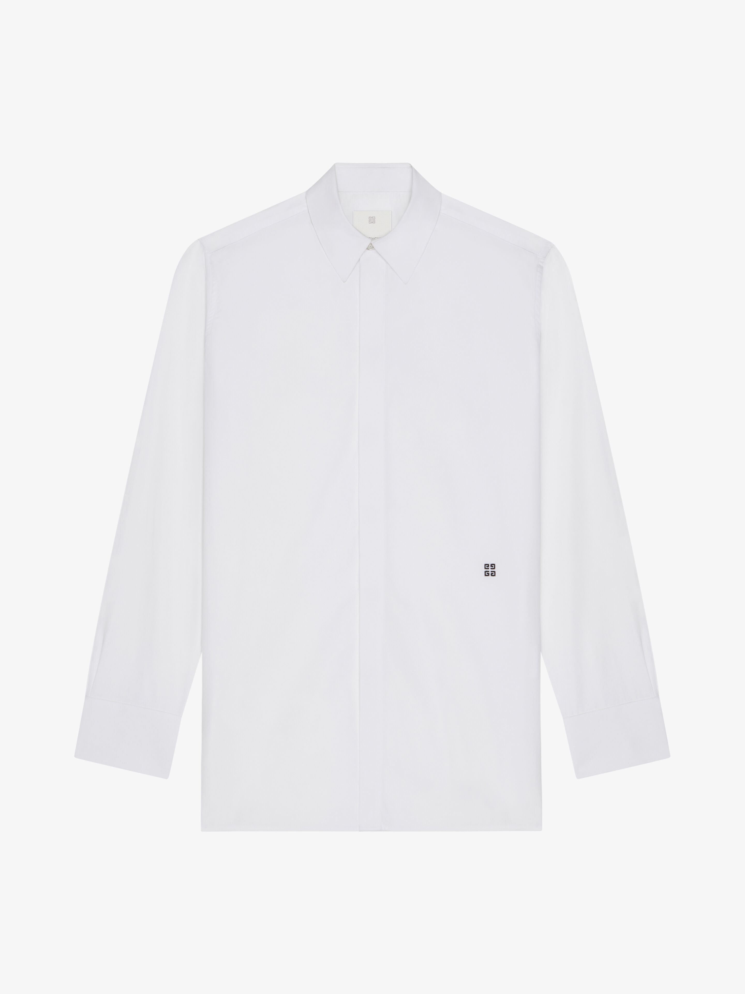 Givenchy - Shirt In Poplin - White - Men - Size: 44