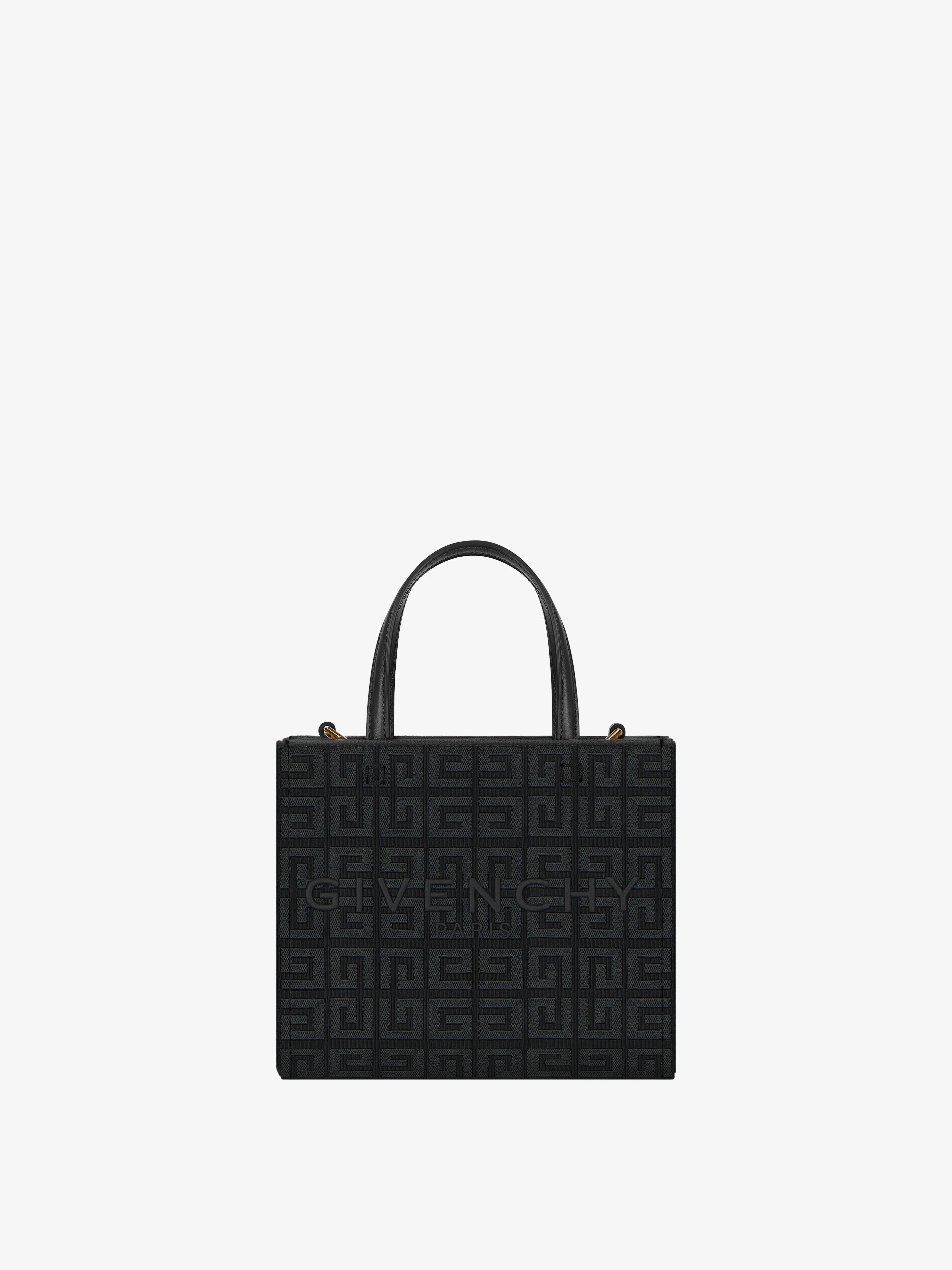 Shop Givenchy Mini G-tote Shopping Bag In 4g Embroidery In Multicolor