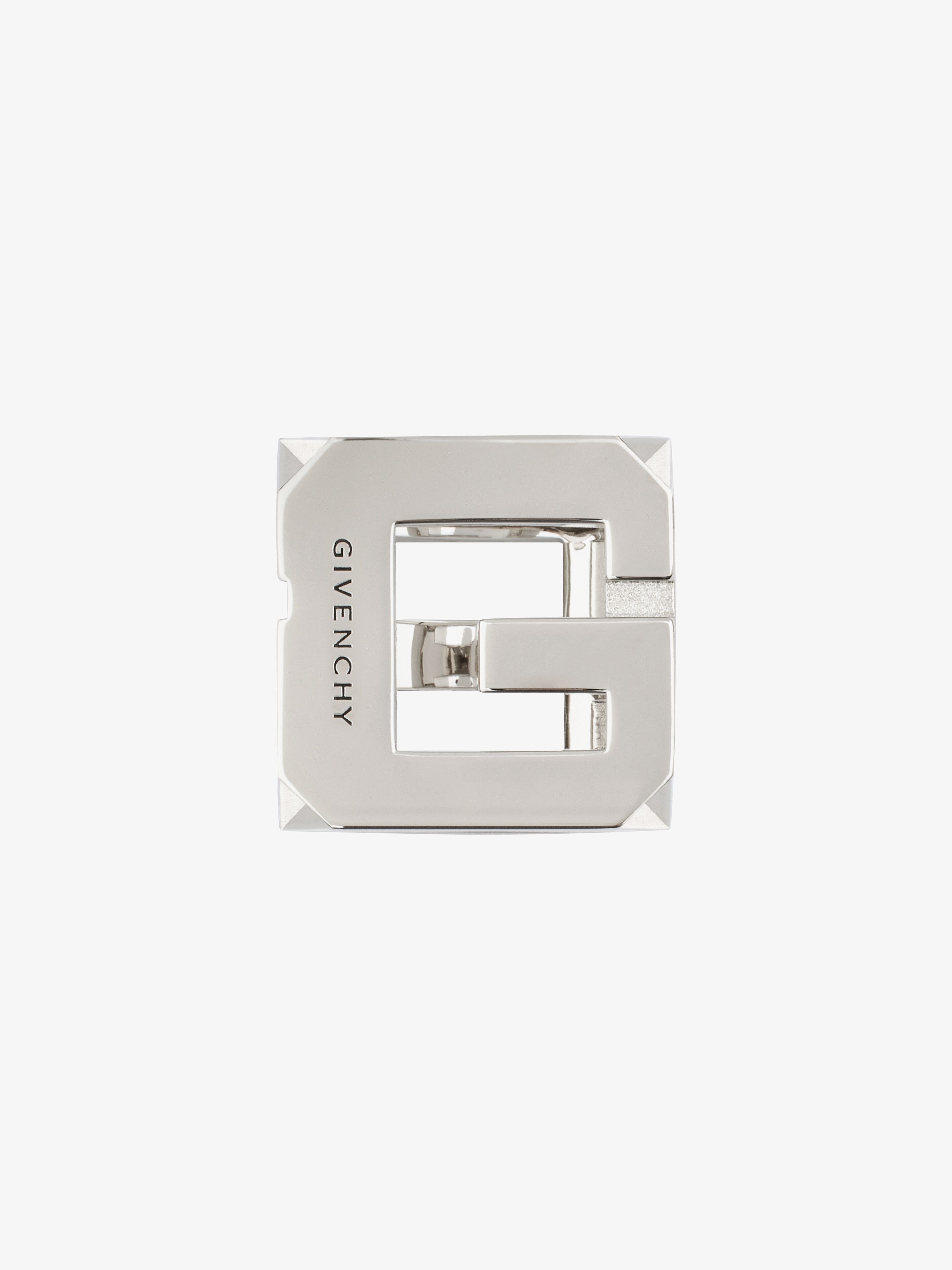 Givenchy Men's G Cube Ring In Metal In Silvery