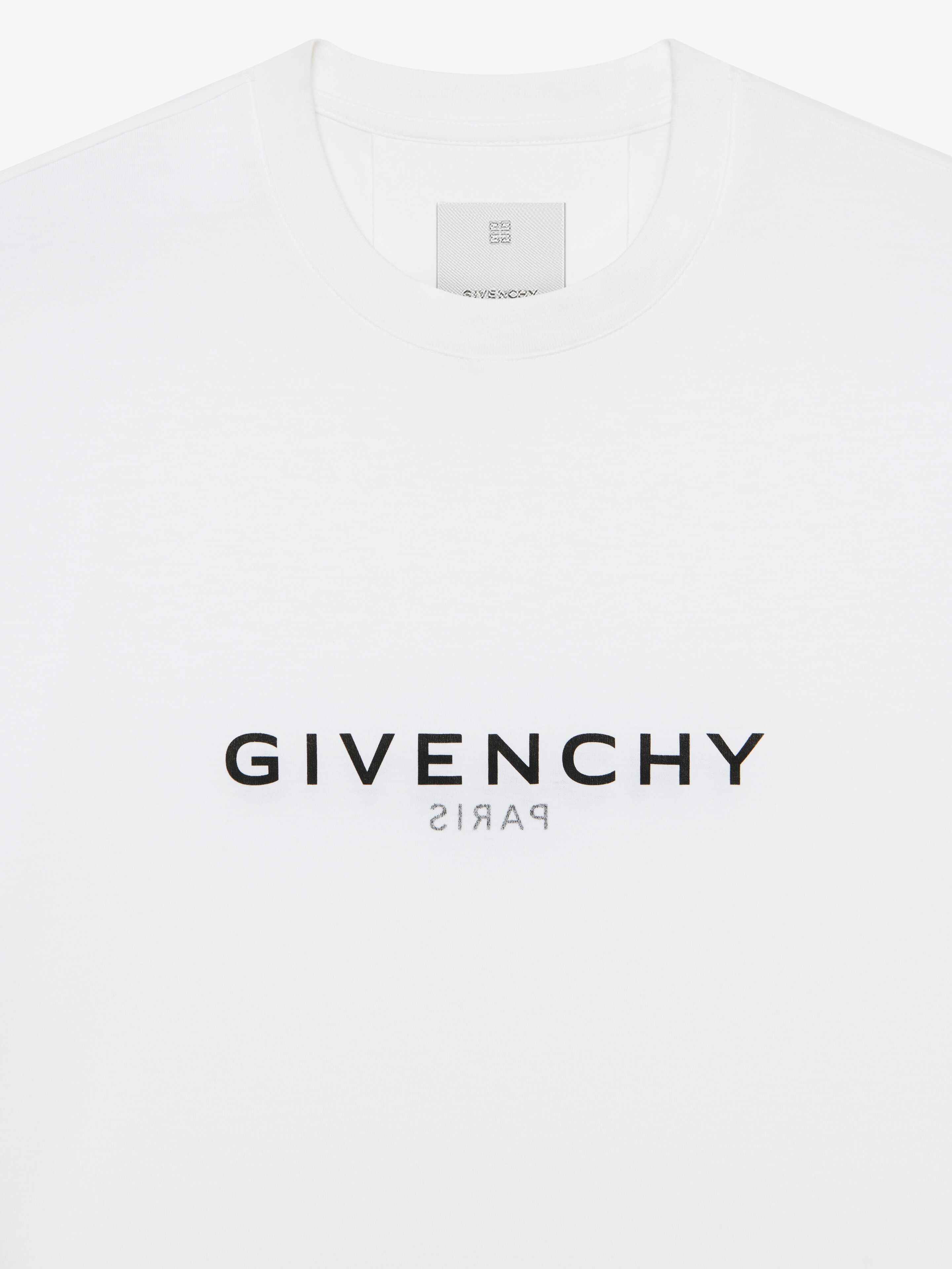 スリム GIVENCHYロゴ リバース コットンTシャツ