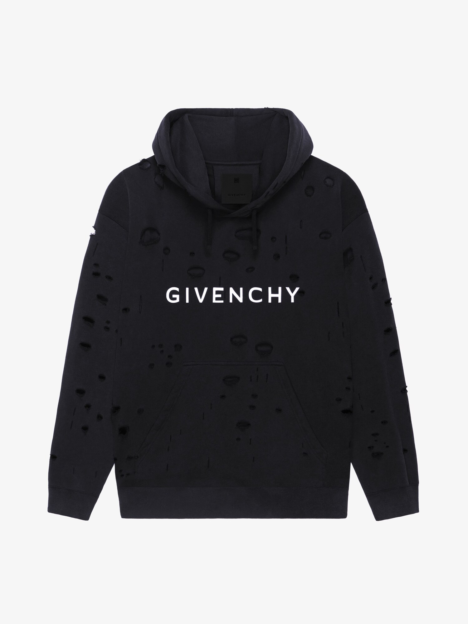 GIVENCHY Archetype hoodie with destroyed effect