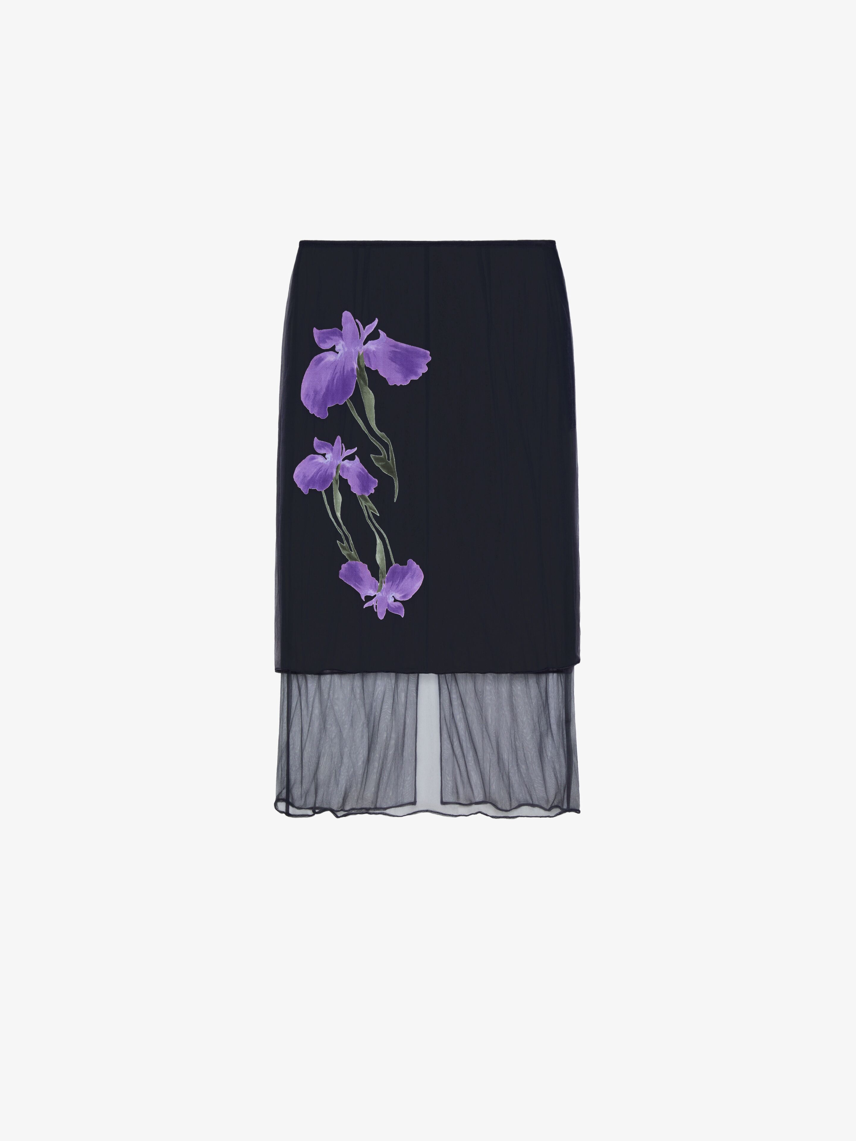 Givenchy - Skirt In Floral Dévoré Satin Jersey - Women - Size :38