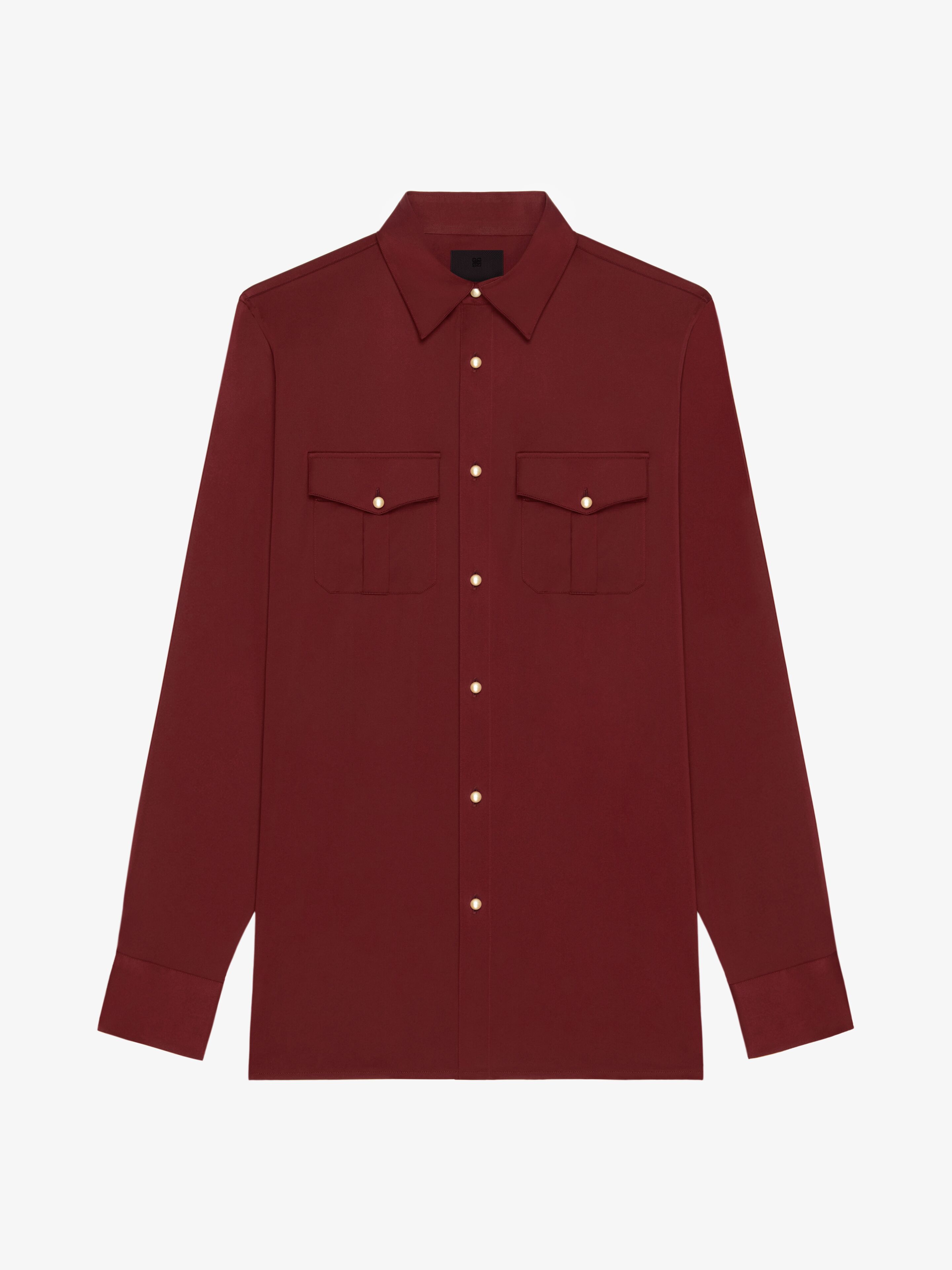 Givenchy - Chemise En Soie - Rouge - pour Homme - Taille : 42