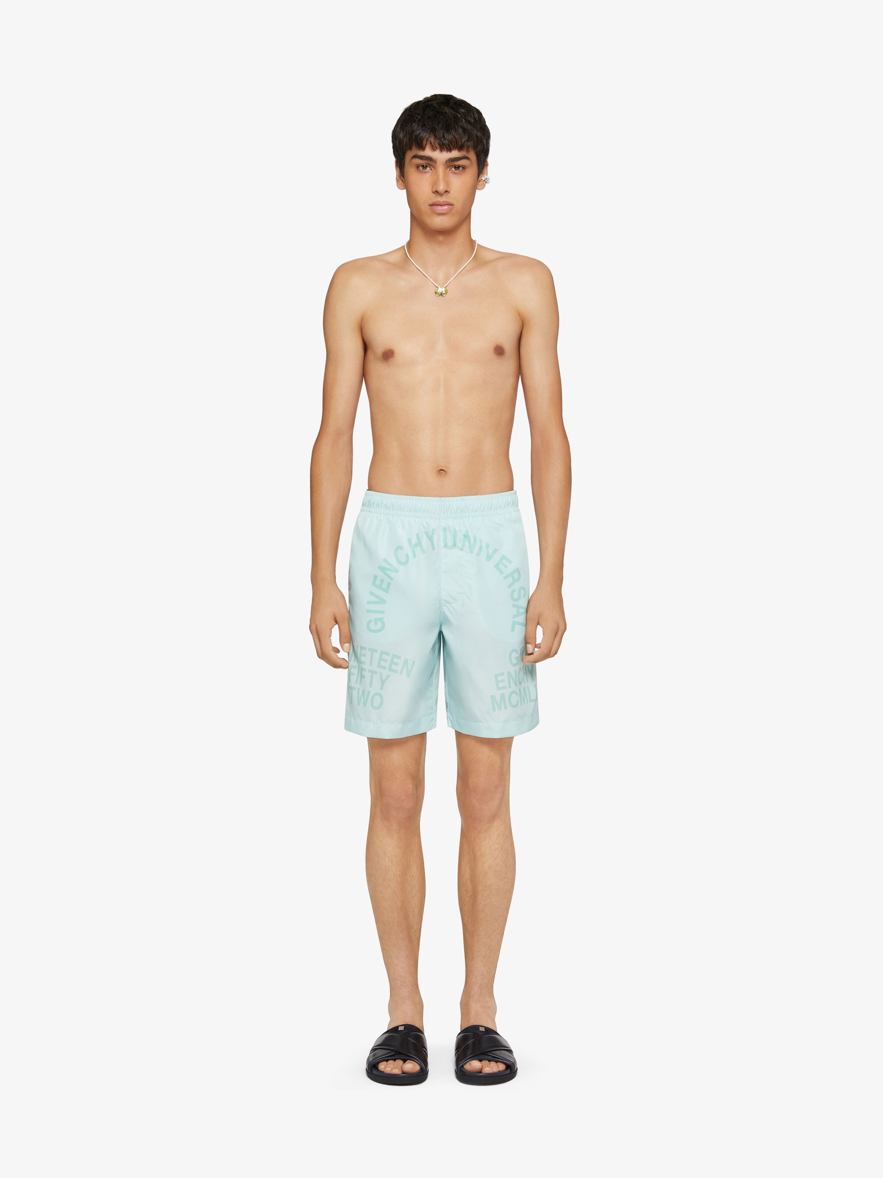 【関税・送料込 国内発送】 GIVENCHY Logo Long Swim Shorts Givenchy Givenchy Logo Long Swim Shorts - Pants - Free