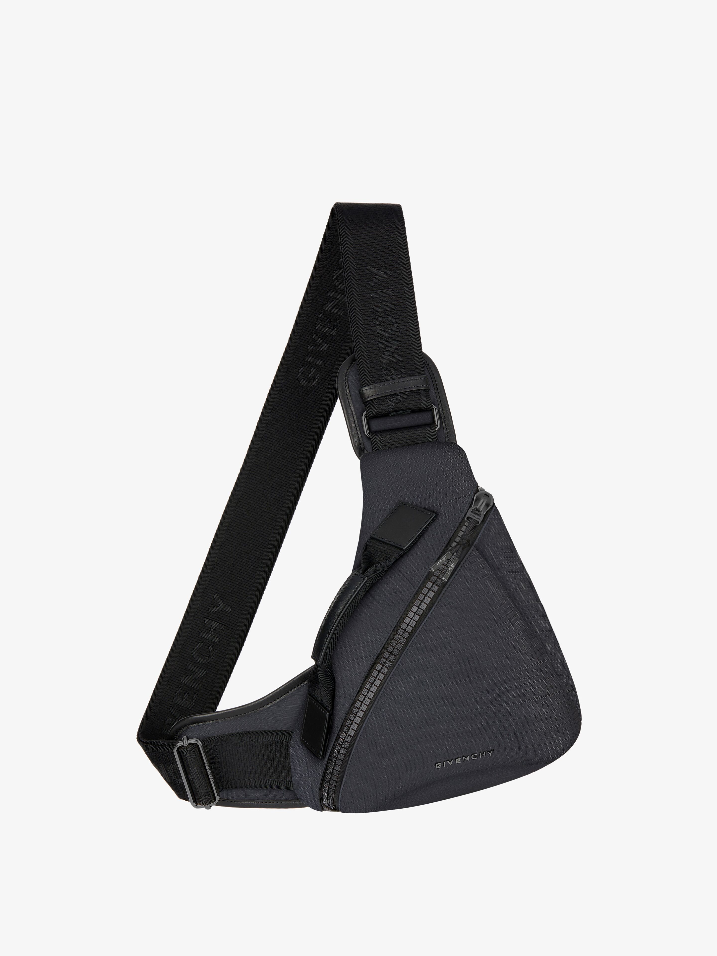 Shop Givenchy Small G-zip Triangle Bag In 4g Nylon In Multicolor