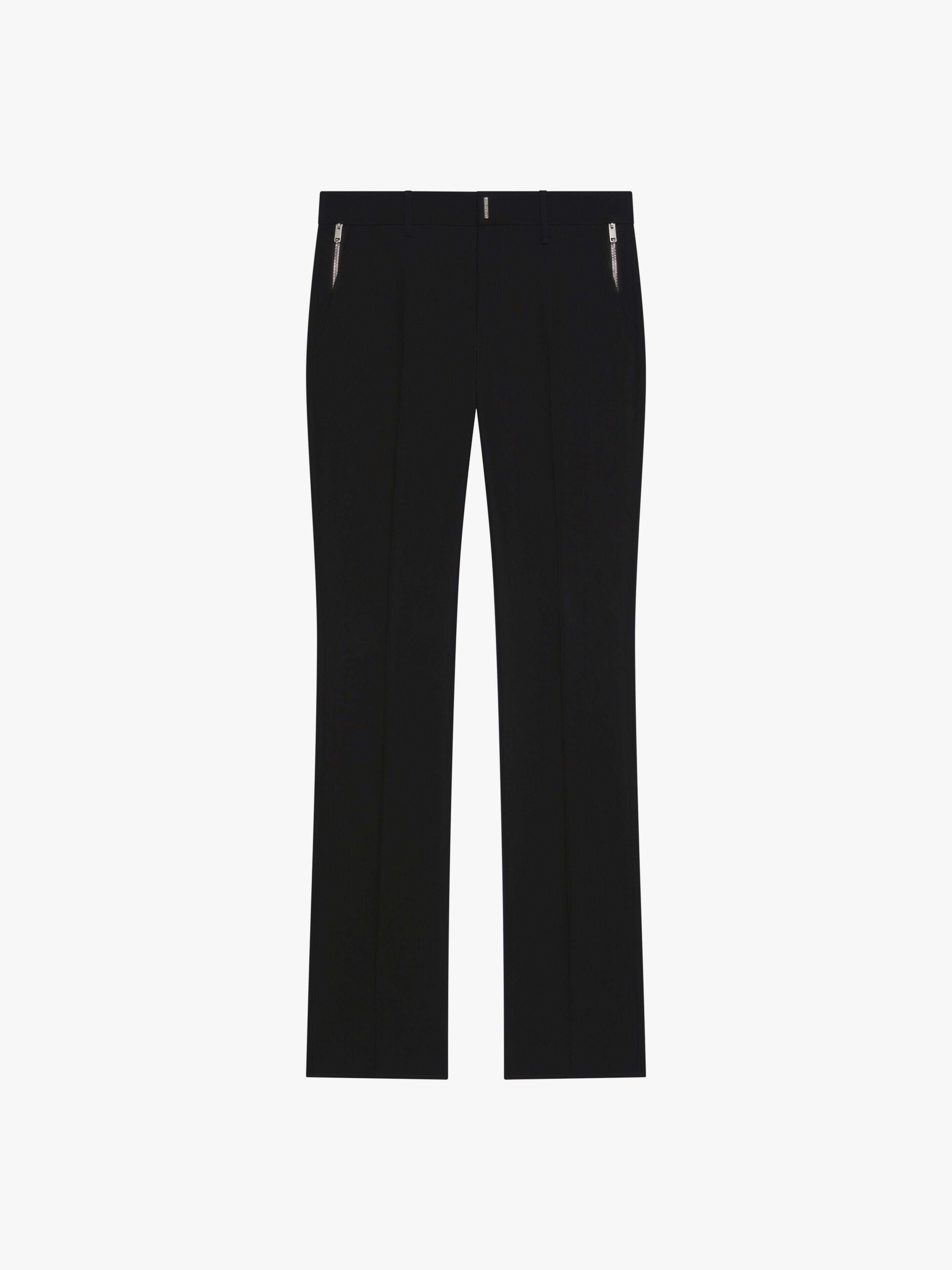 Shop Givenchy Pants In Wool And Mohair In Black