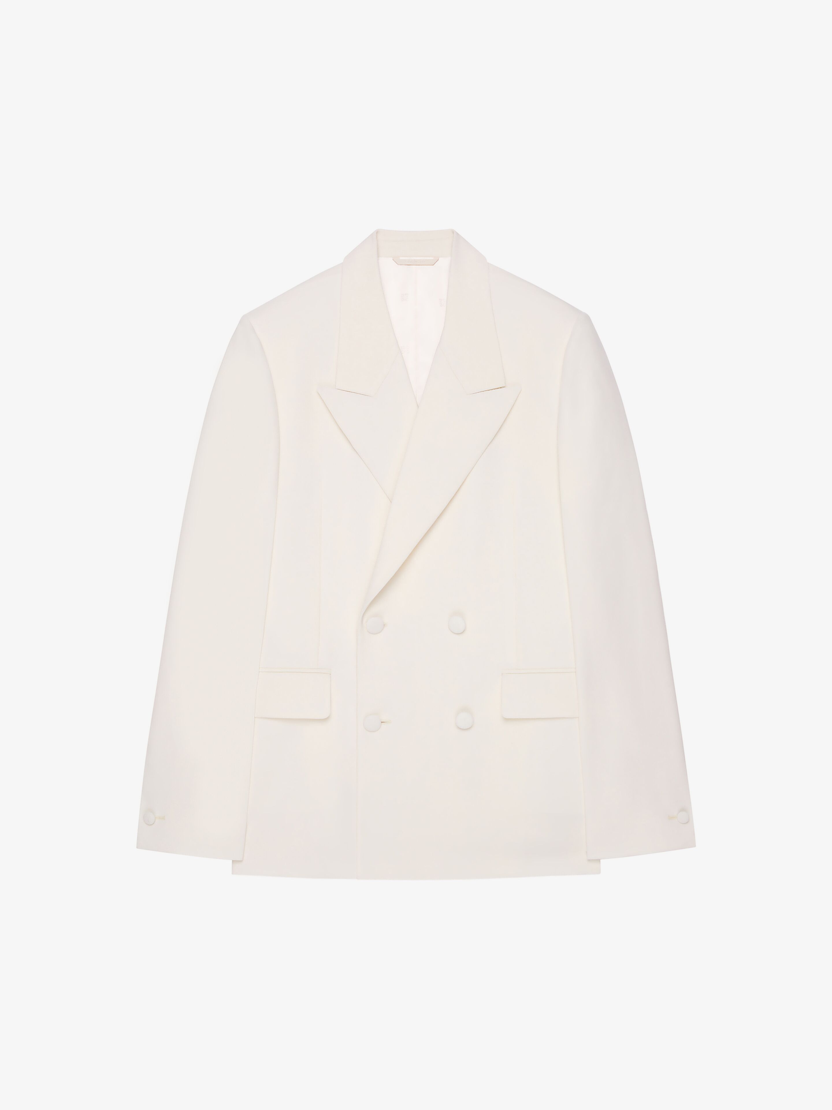 Givenchy - Veste Slim En Laine Et Mohair - Blanc - pour Homme - Taille : 50