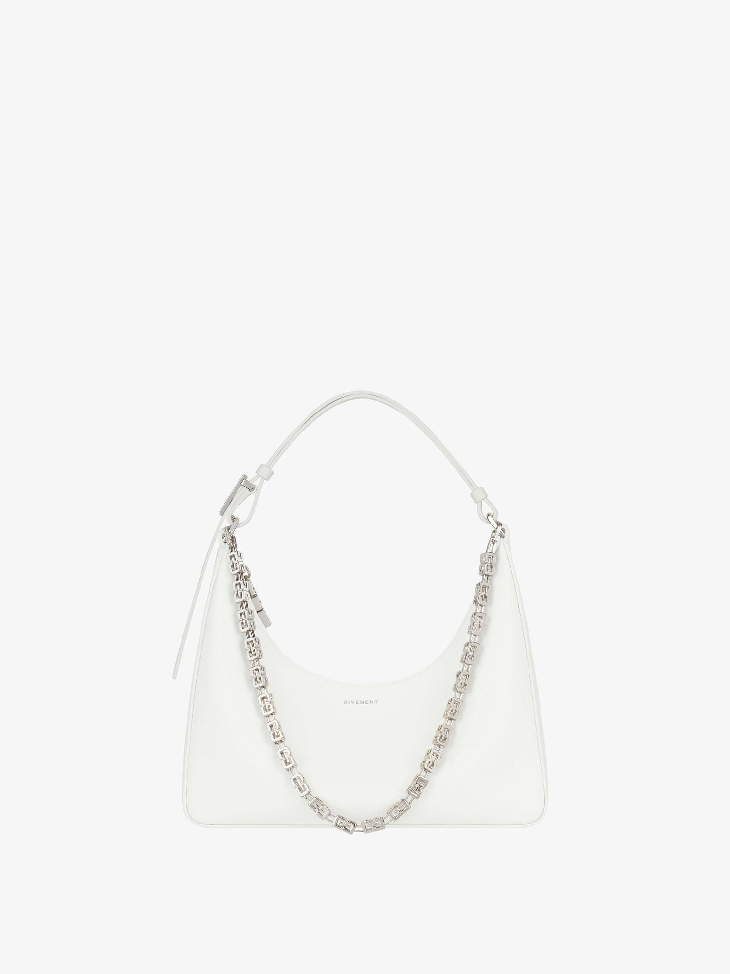 Small Moon Cut Out bag in leather with chain | Givenchy CA