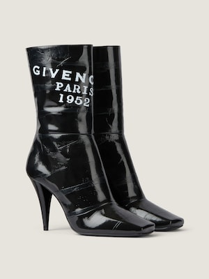 Bottines Sliced Square en cuir brillant GIVENCHY Tape