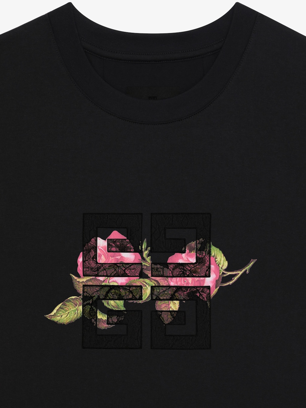 Givenchy White & Gold Cotton 4G T-Shirt