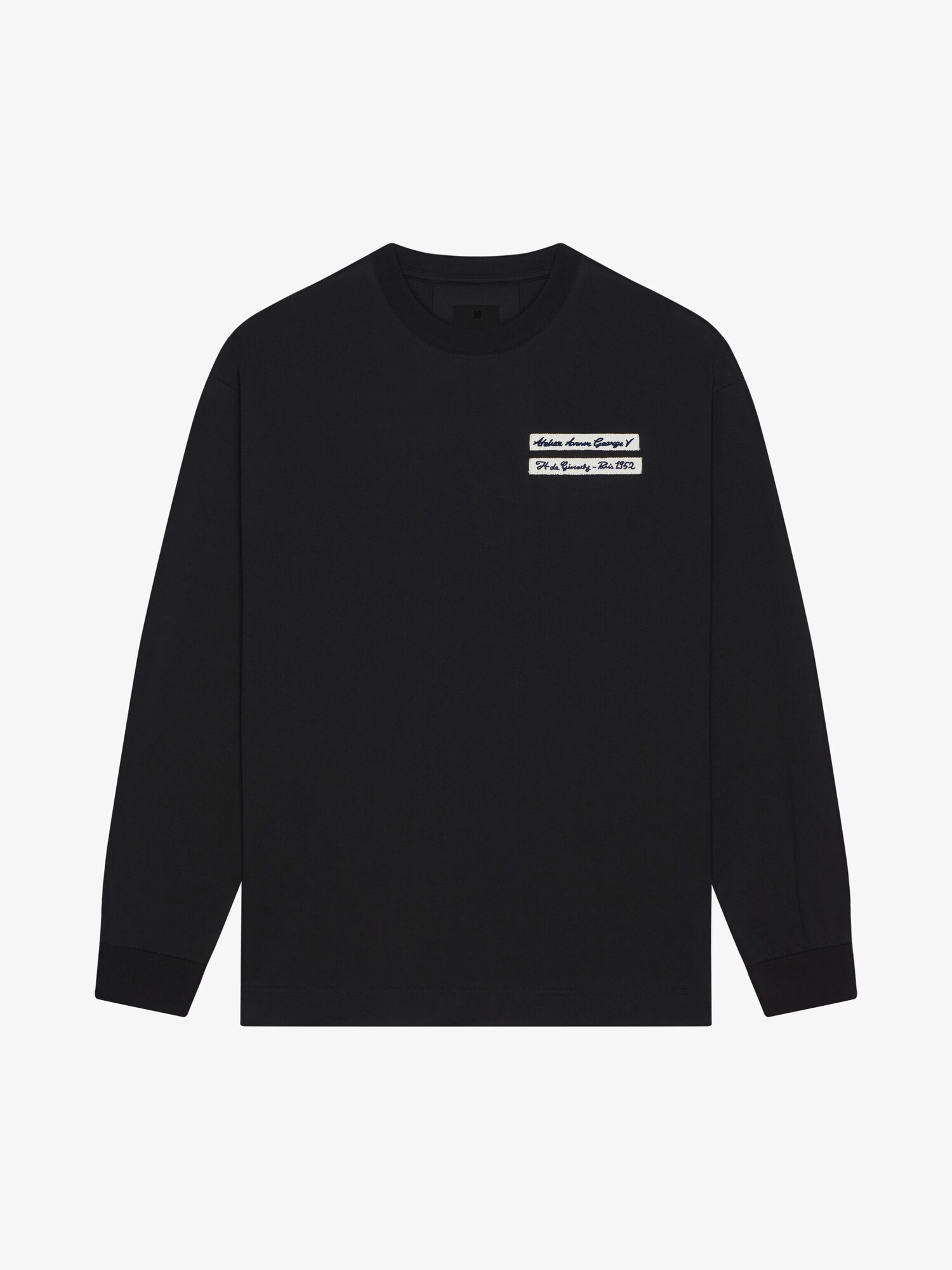 コットン Tシャツ GIVENCHYロゴグログラン付き - ブラック | GIVENCHY JP