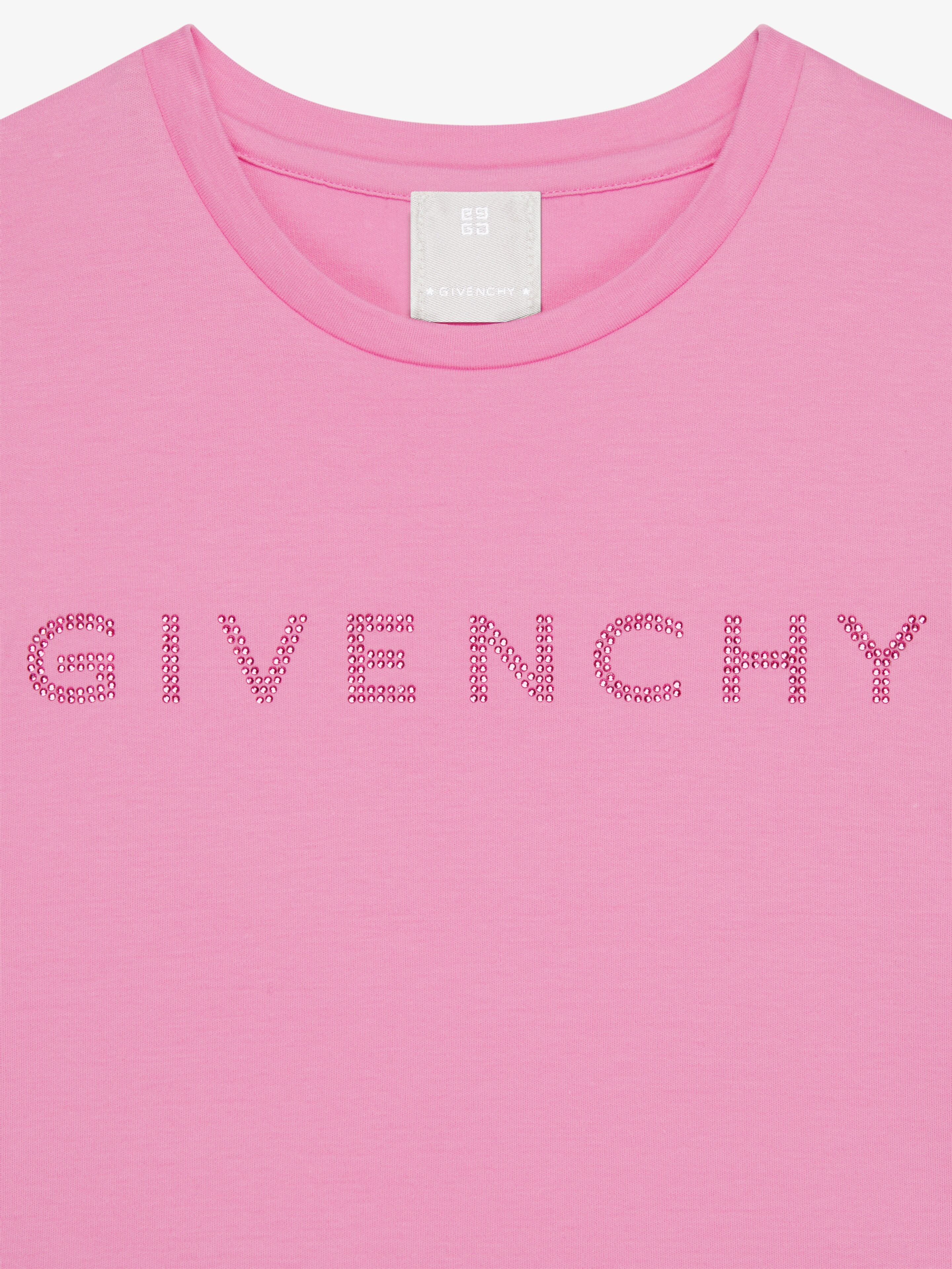 希少 44 GIVENCHY ボウタイ 長袖シャツ ロゴ ボタン ピンク