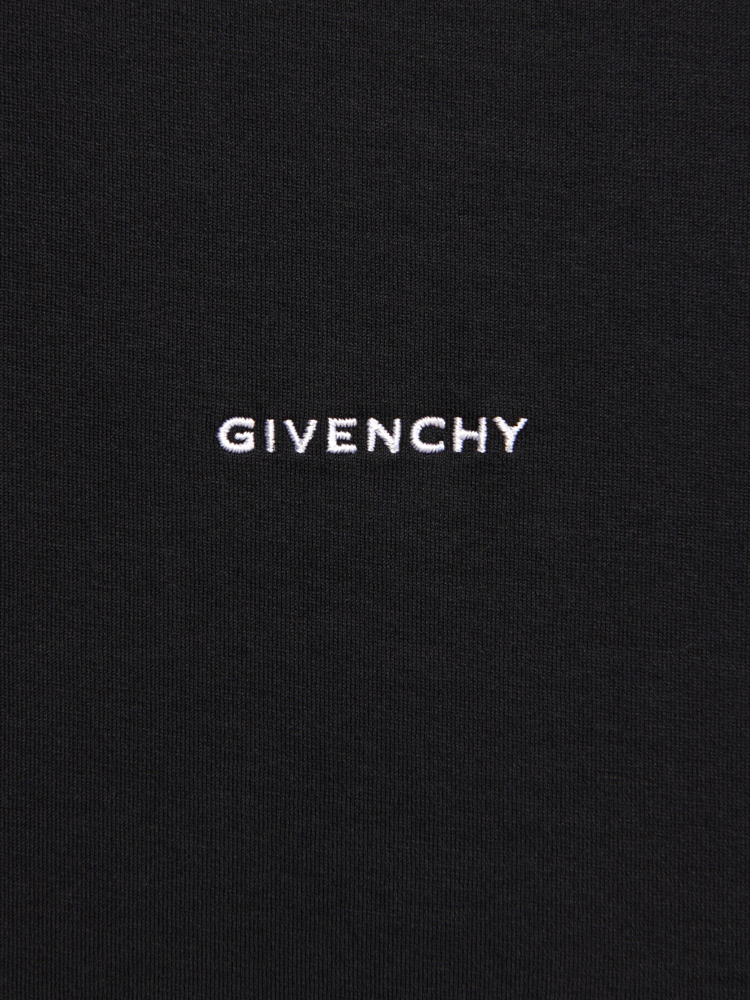 Slim fit t-shirt in cotton with 4G detail in - black | Givenchy US