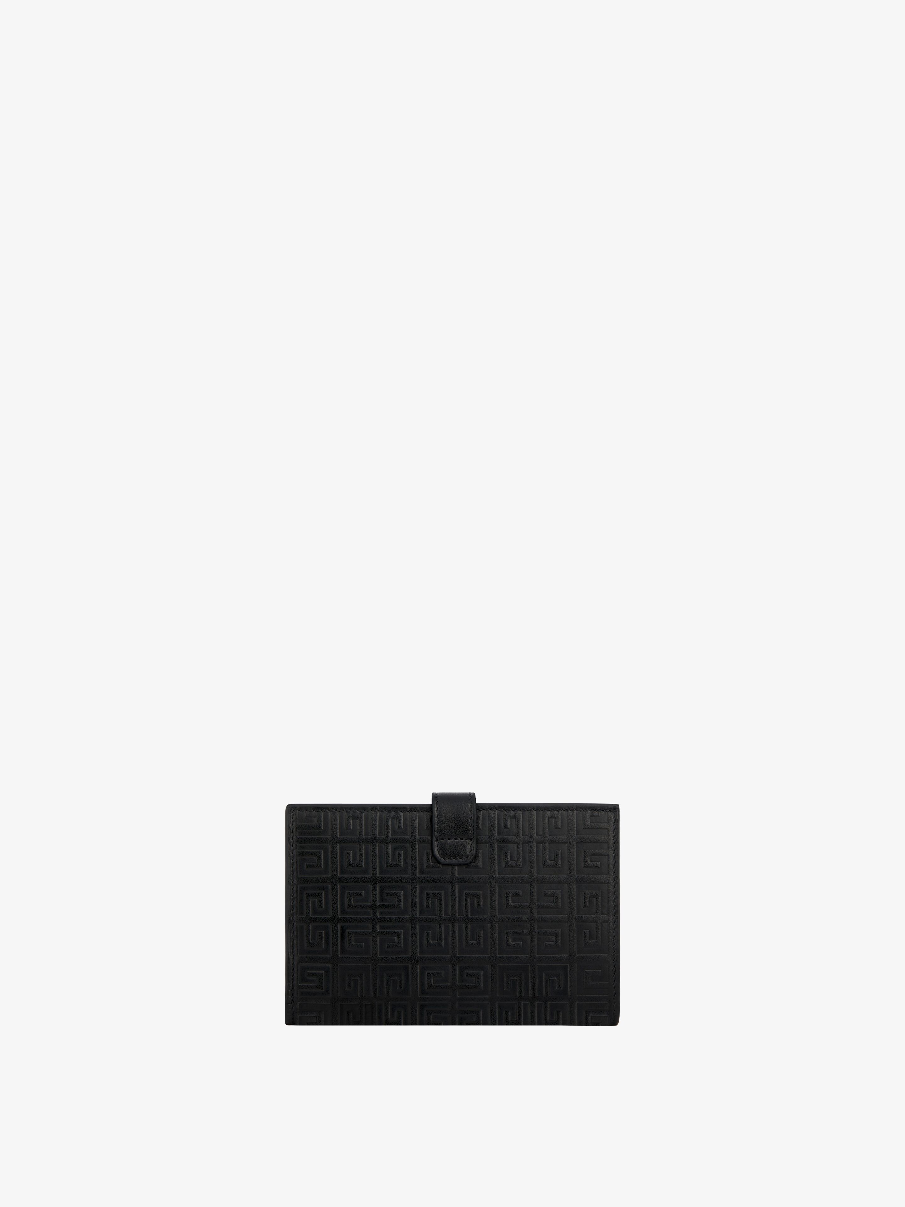 G-Cut wallet in 4G leather in - black | Givenchy US