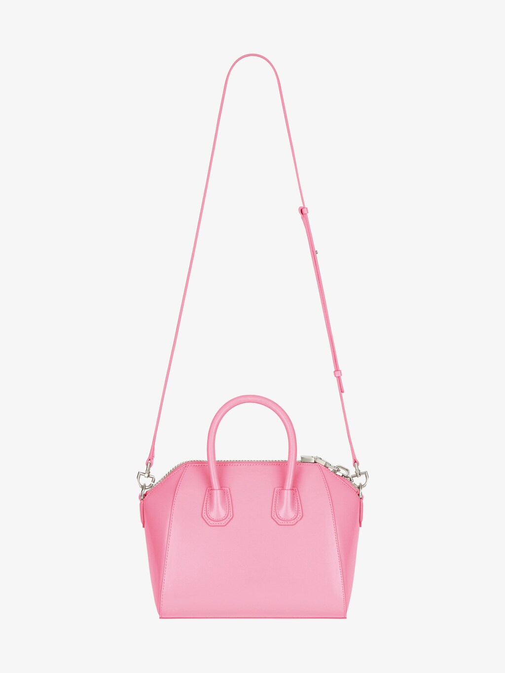 Mini Antigona bag in Box leather - bright pink | Givenchy US