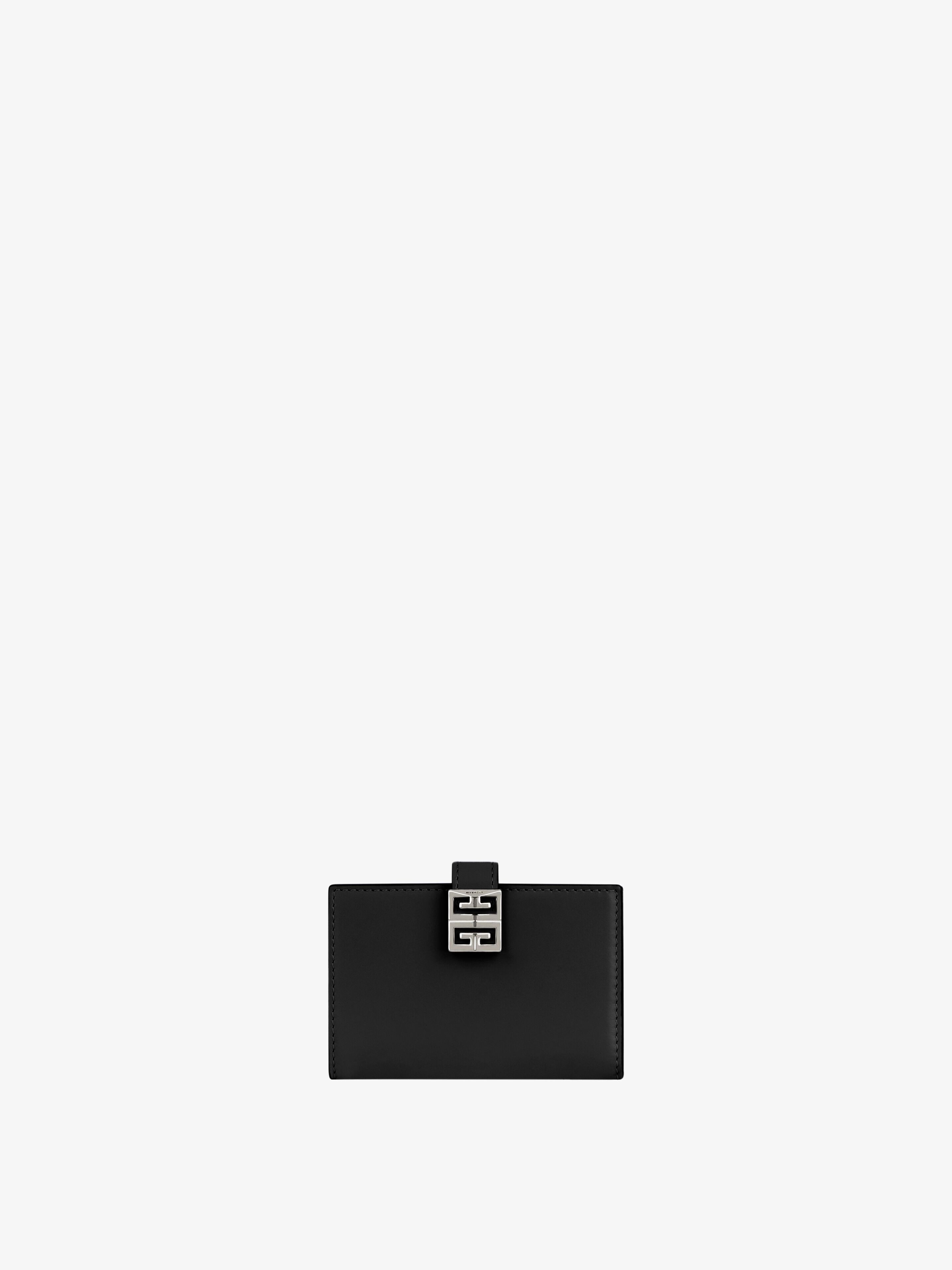 Shop Givenchy 4g Card Holder In Box Leather In Multicolor