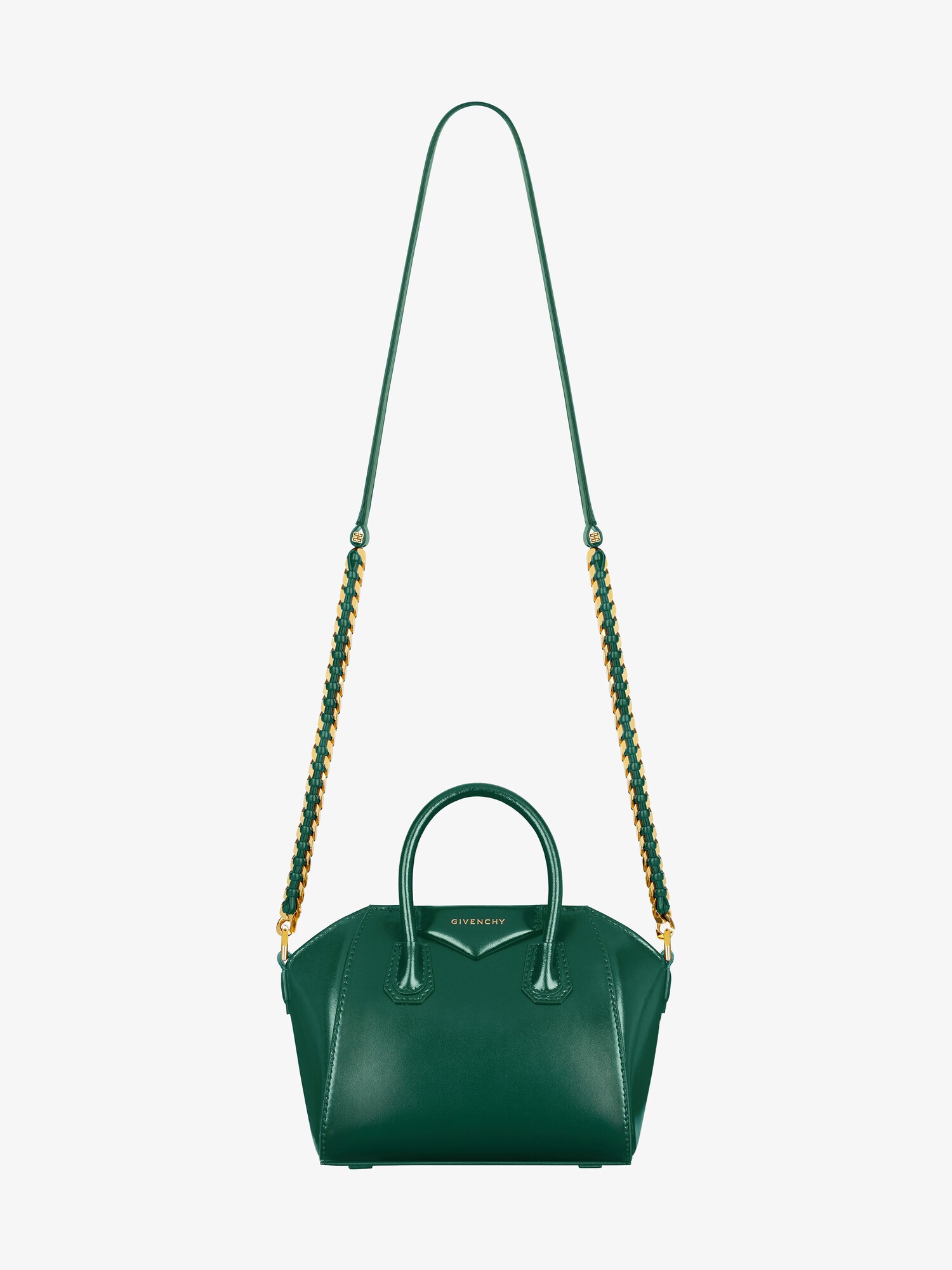 Antigona Toy bag in Box leather in - emerald green | Givenchy US