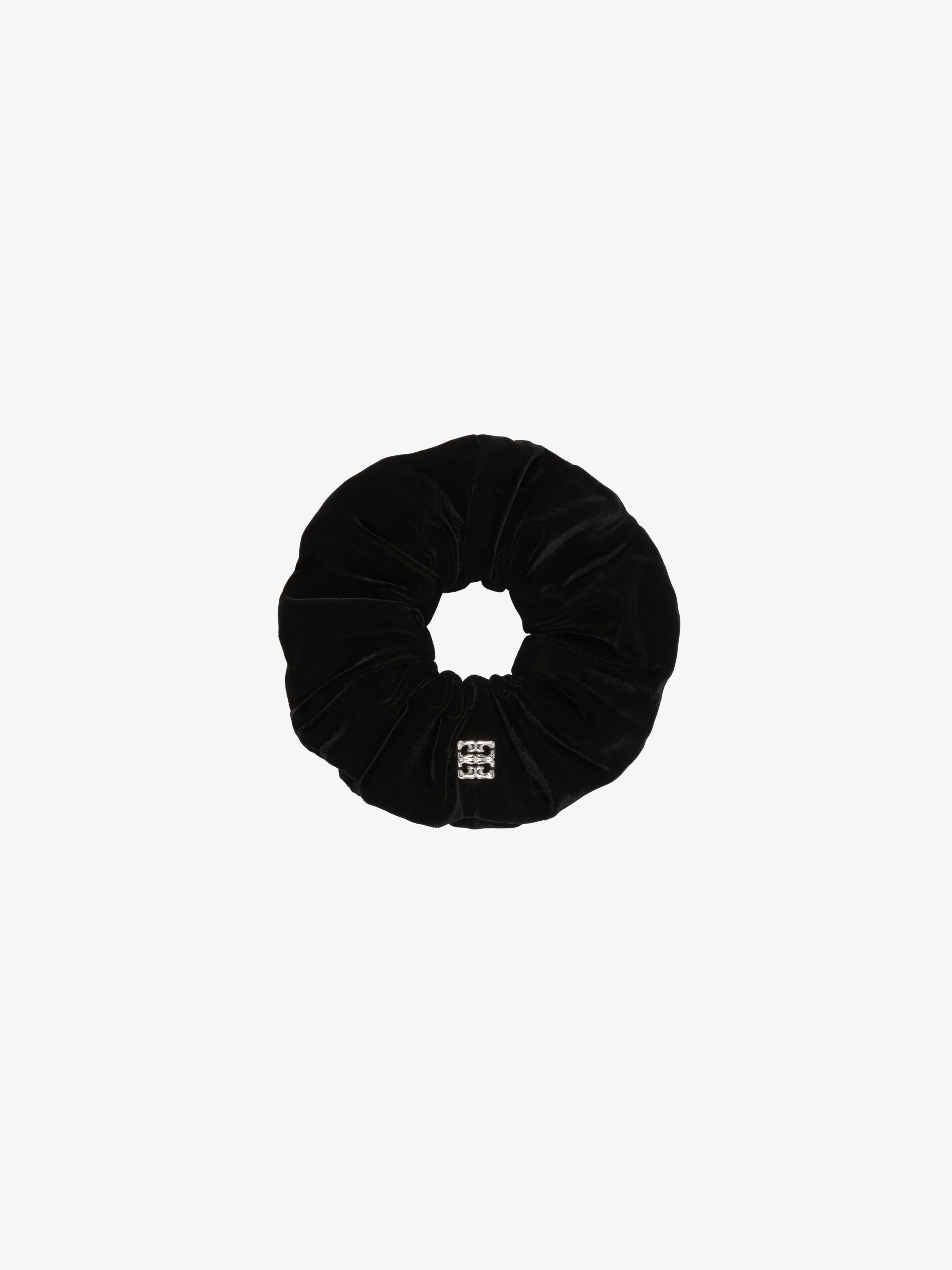 Givenchy - For Women - Oversized Scrunchy In Velvet With 4G Liquid Detail - Black - For Women - Size: TU