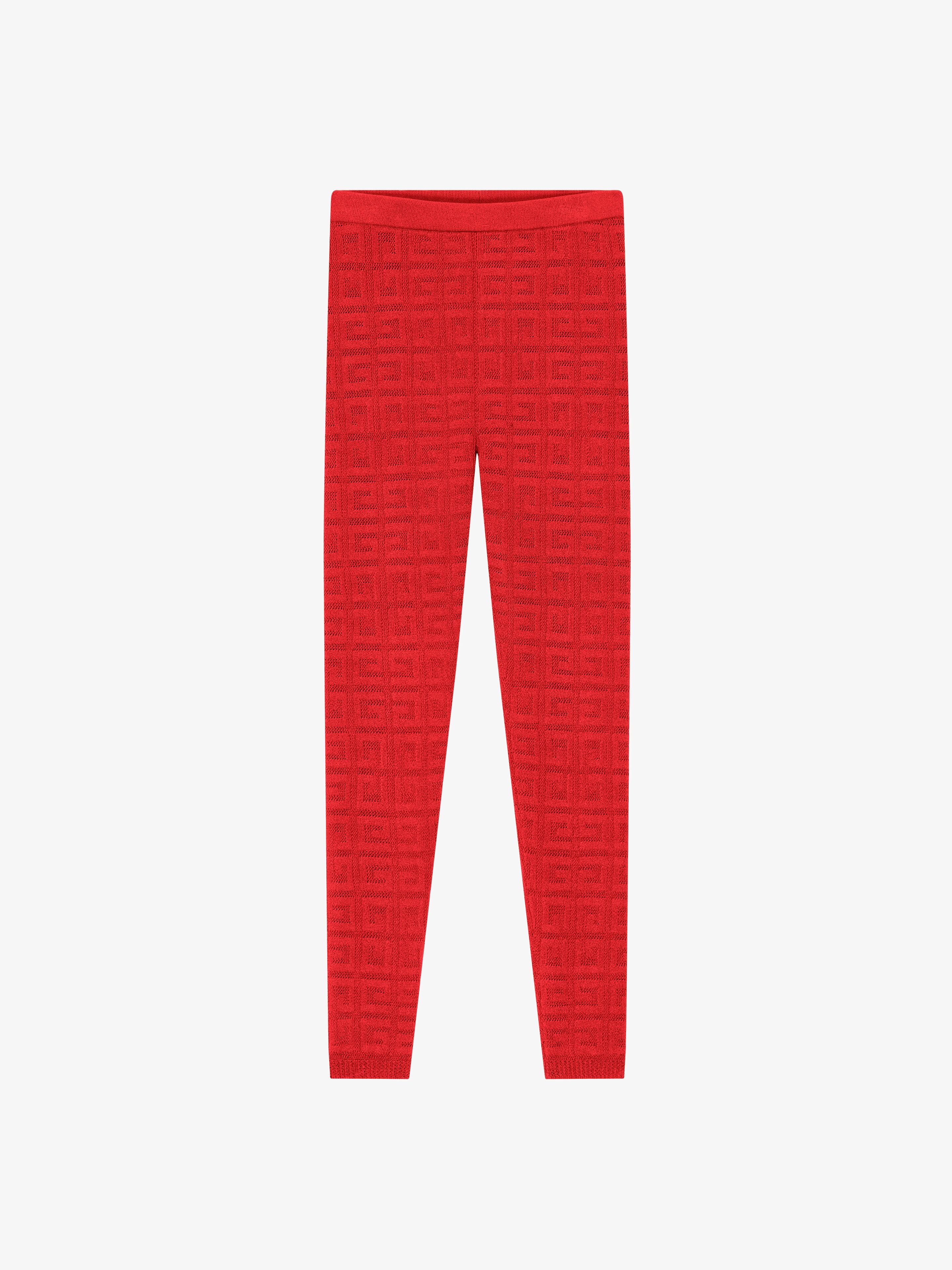 Givenchy Legging En Jacquard 4g In Red