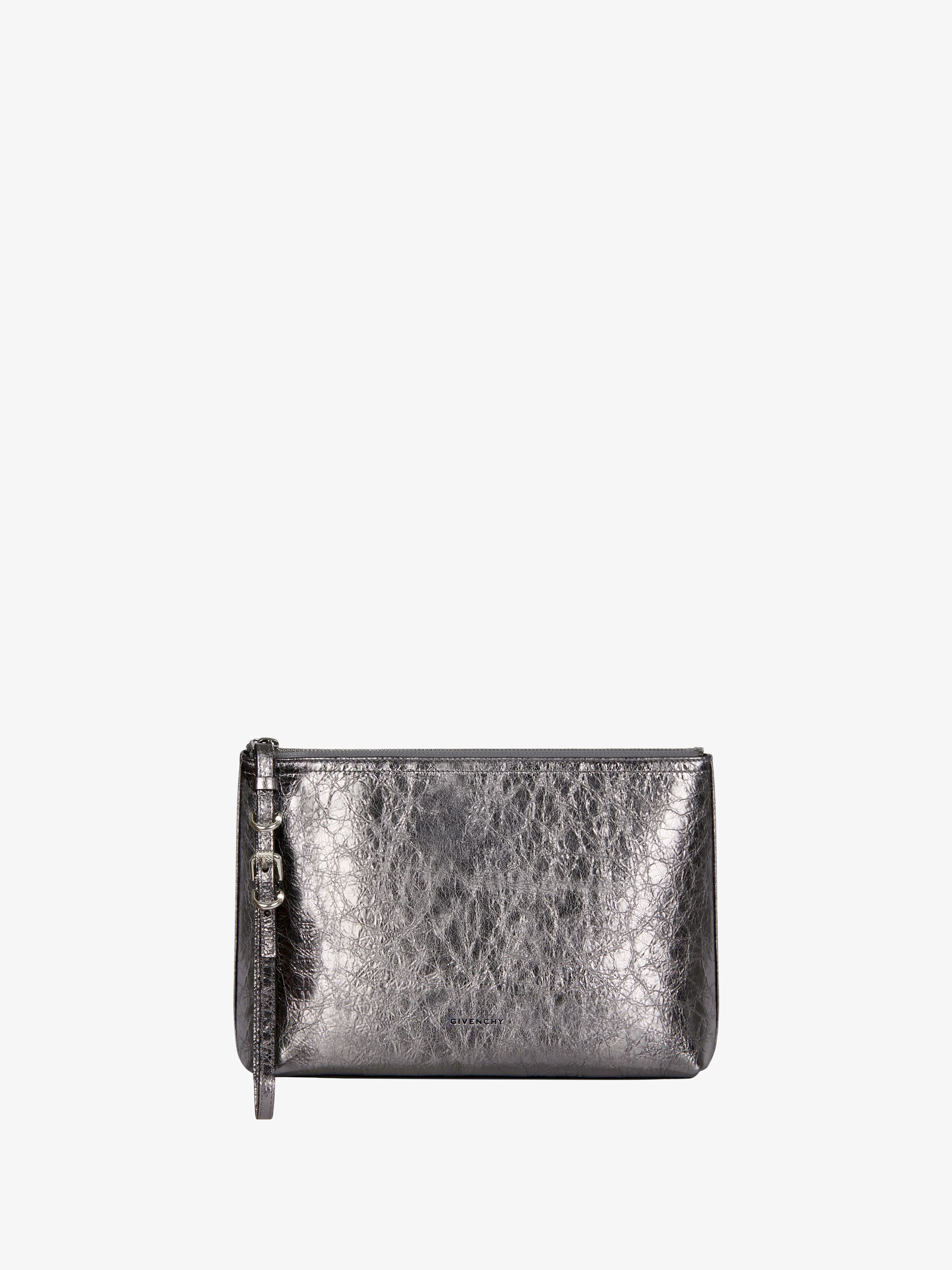 Givenchy Voyou Pouch In Laminated Leather In Multicolor
