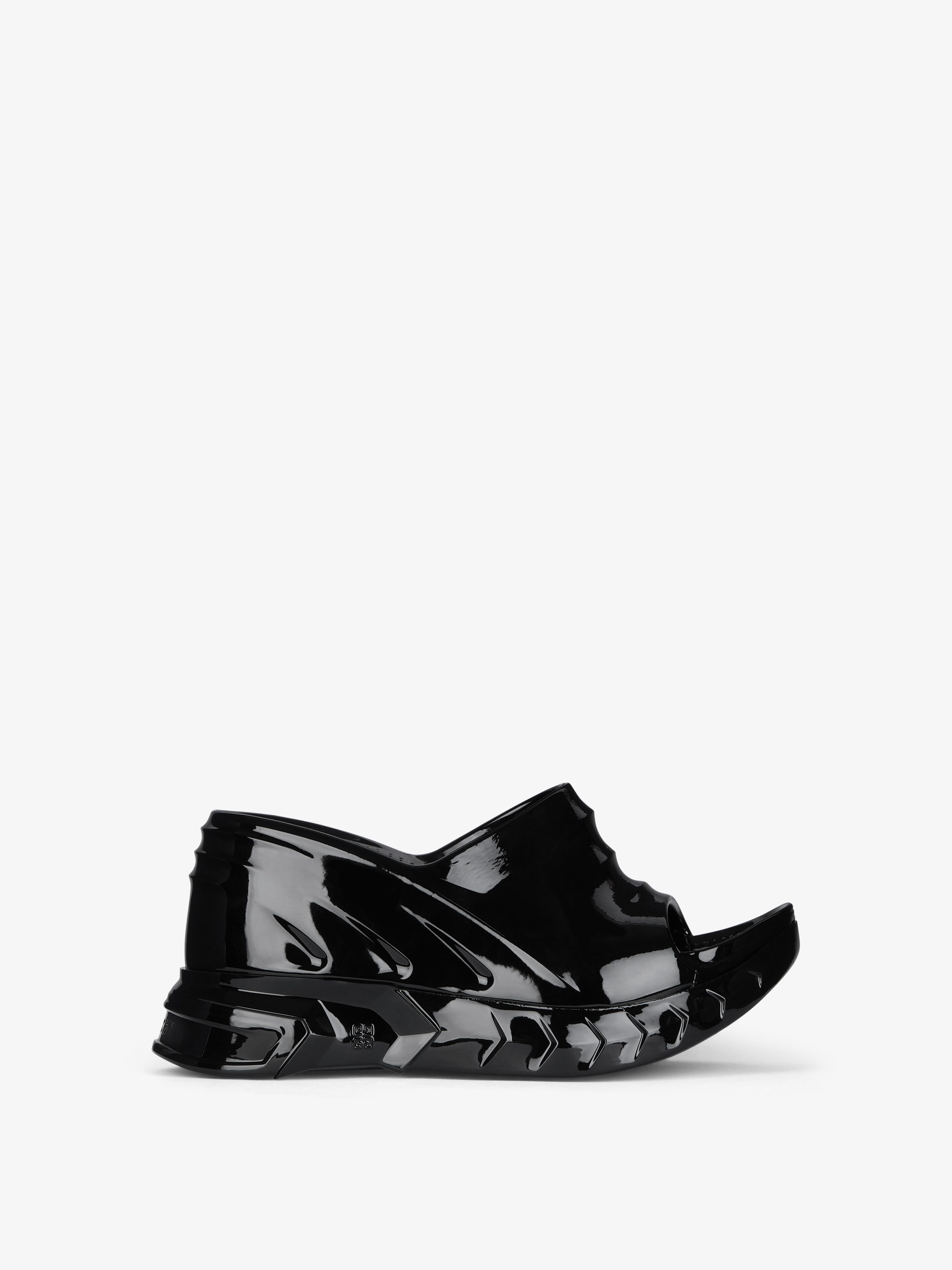 Givenchy - Sandales Compensées Marshmallow En Gomme - Noir - pour Femme - Taille : 37