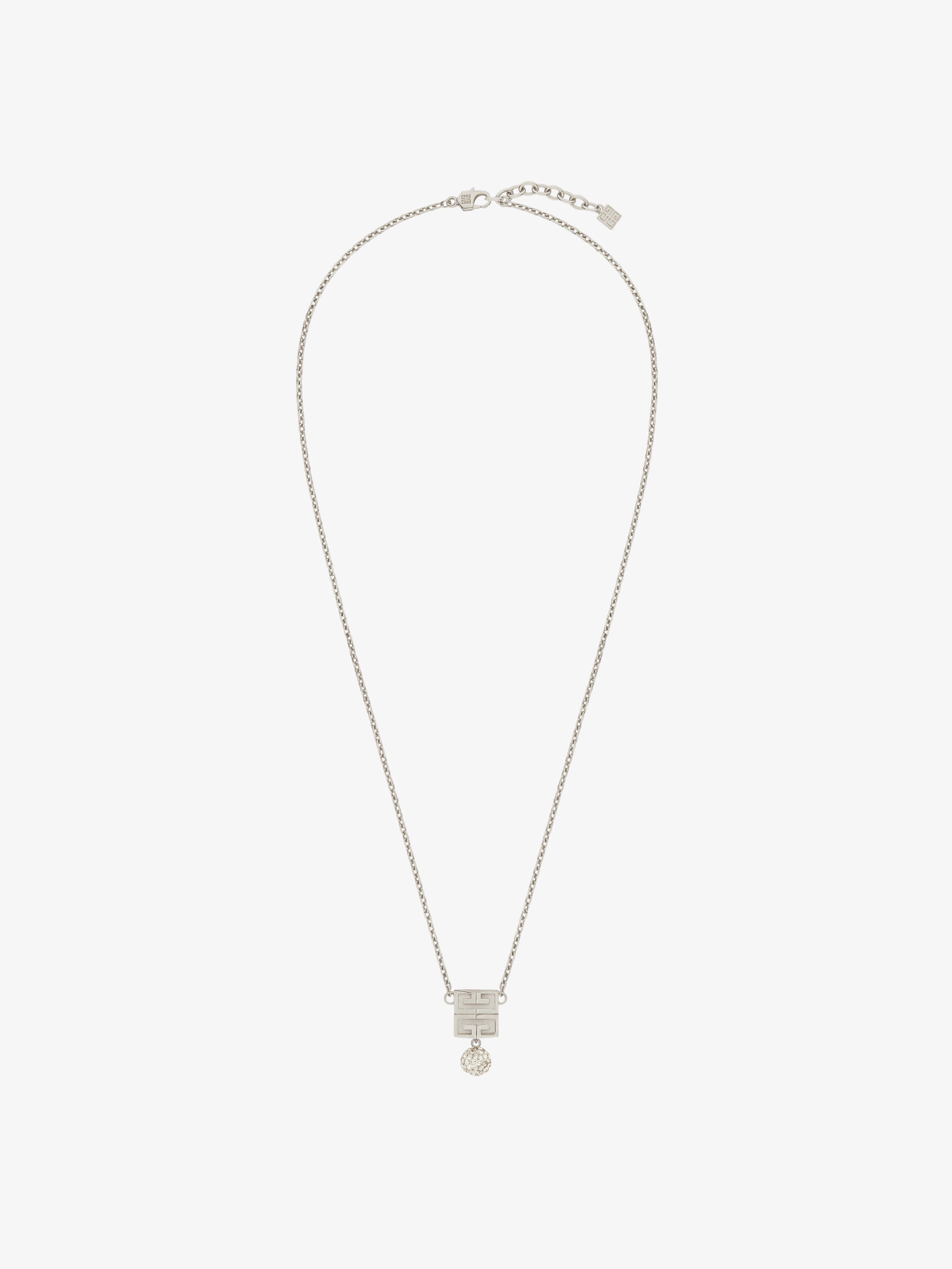 Givenchy - Collier 4G En Métal Avec Cristaux - pour Femme