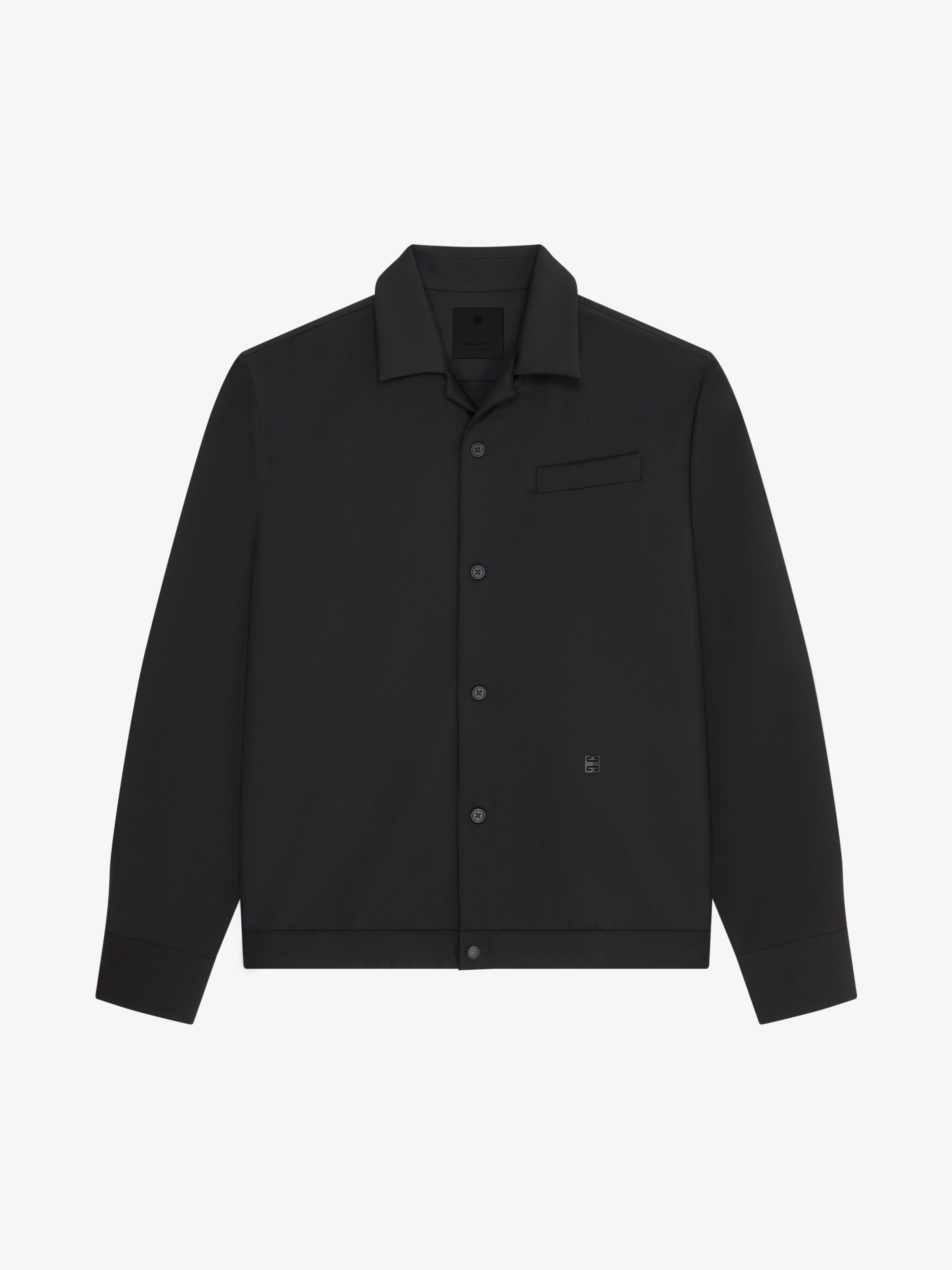 Givenchy - Surchemise En Laine Et Mohair - Noir - pour Homme - Taille : 54