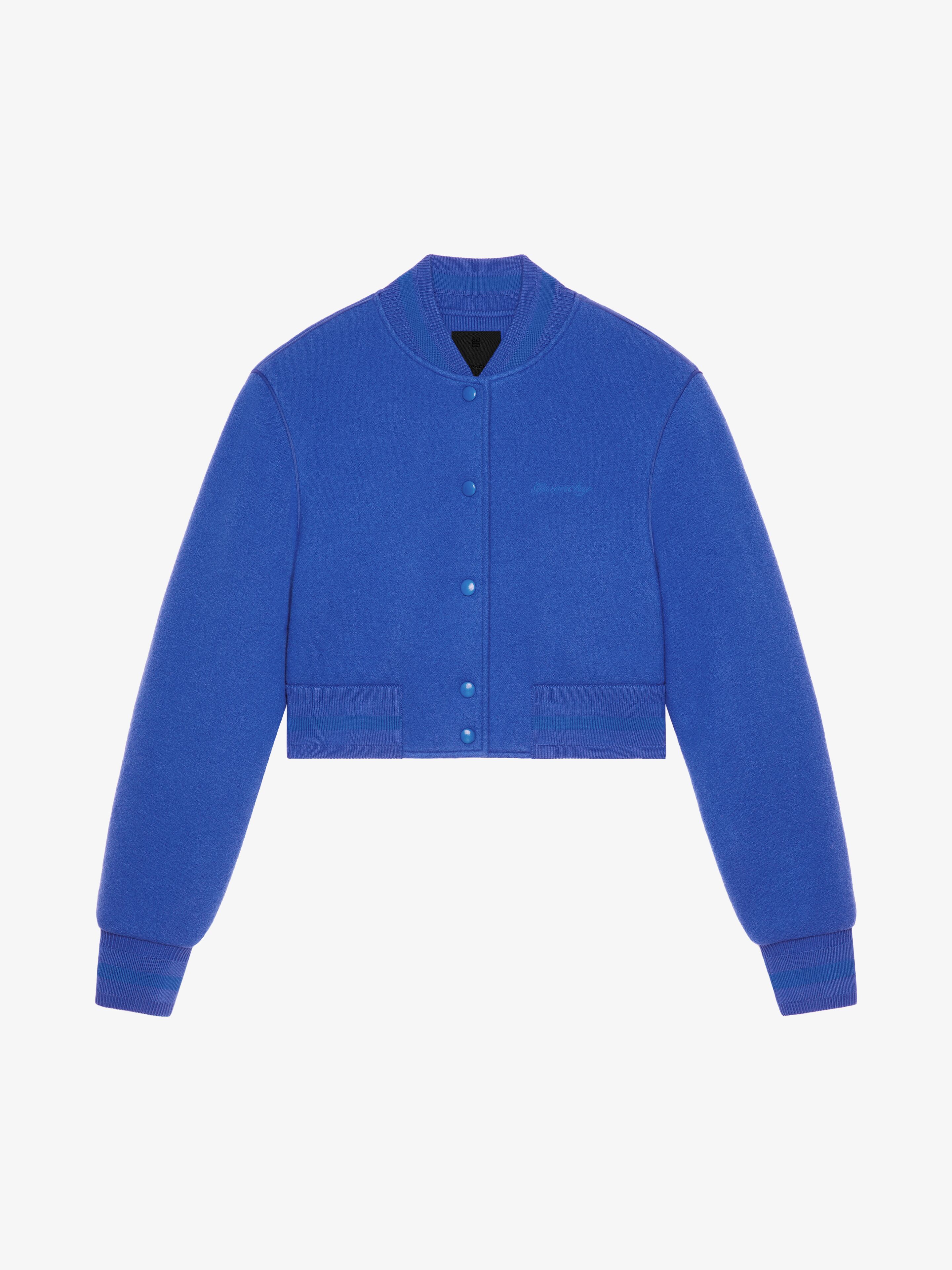 Givenchy - Blouson Varsity Cropped En Laine - pour Femme - Taille : M