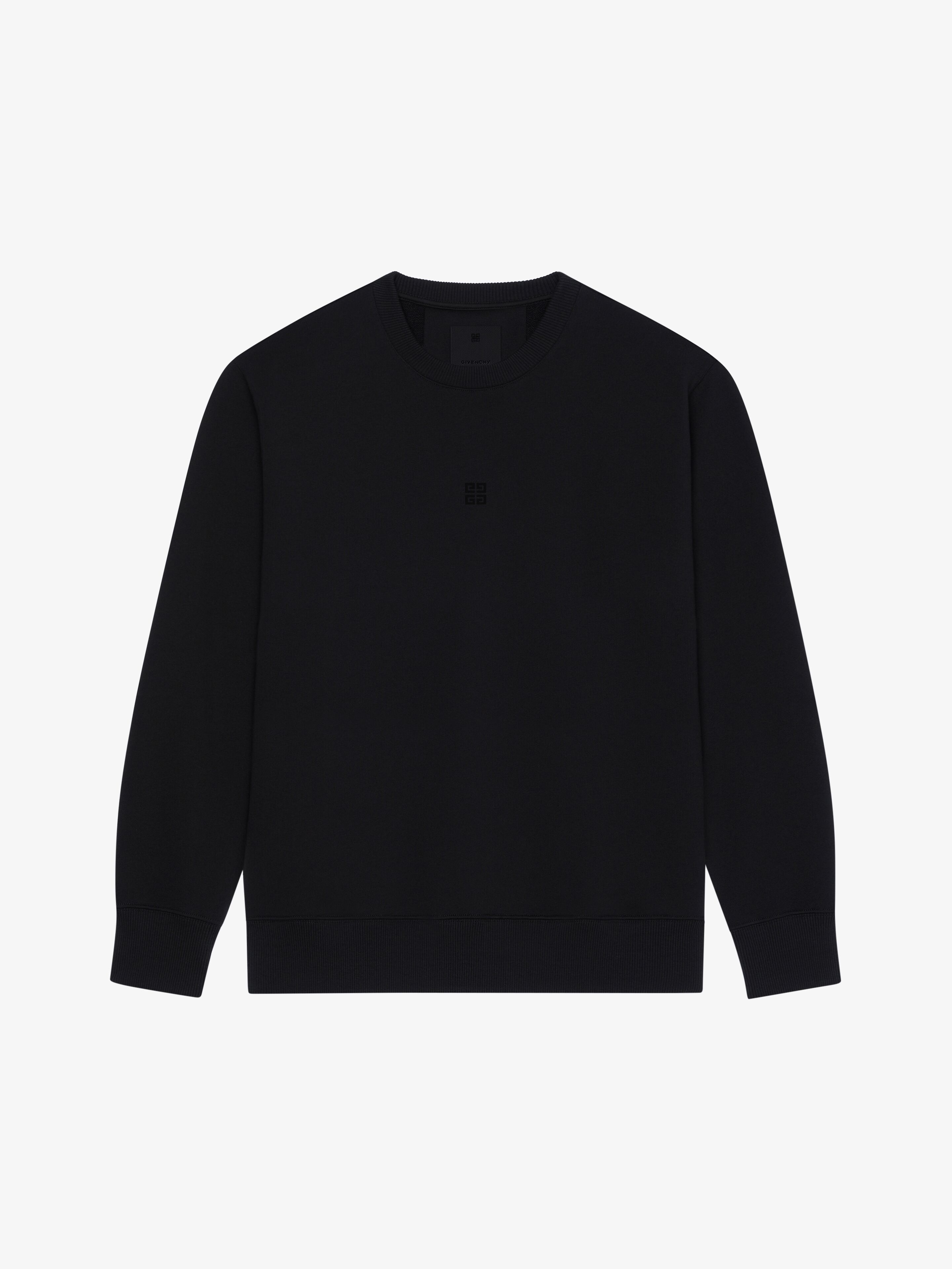 Shop Givenchy 4g Slim Fit Sweatshirt In Fleece In Black