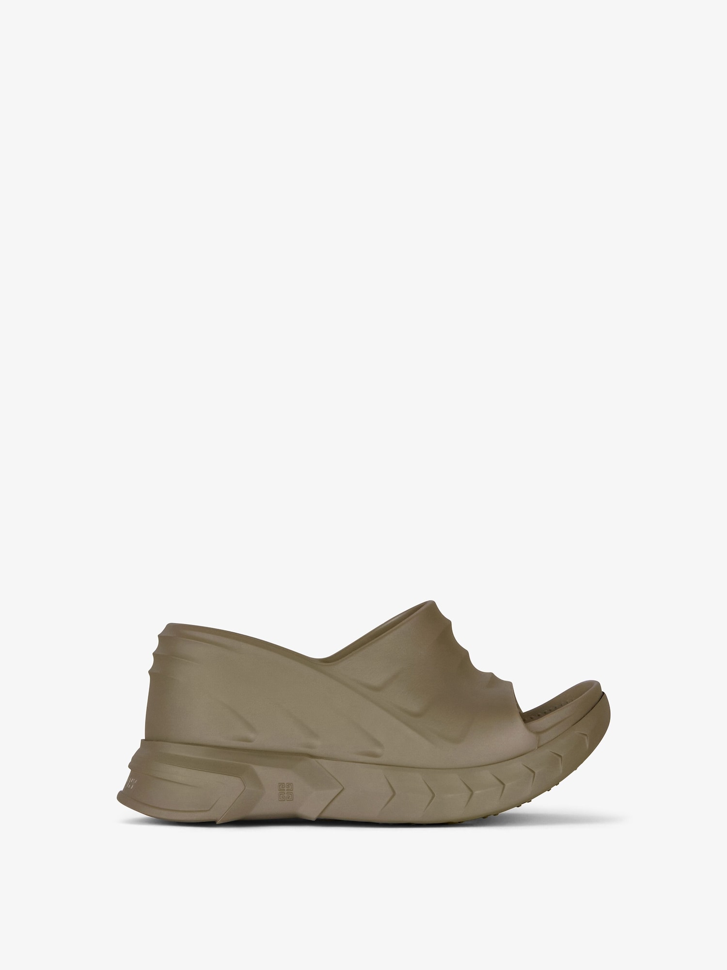 マシュマロ ウェッジサンダル ラバー - ダークカーキ | GIVENCHY JP 