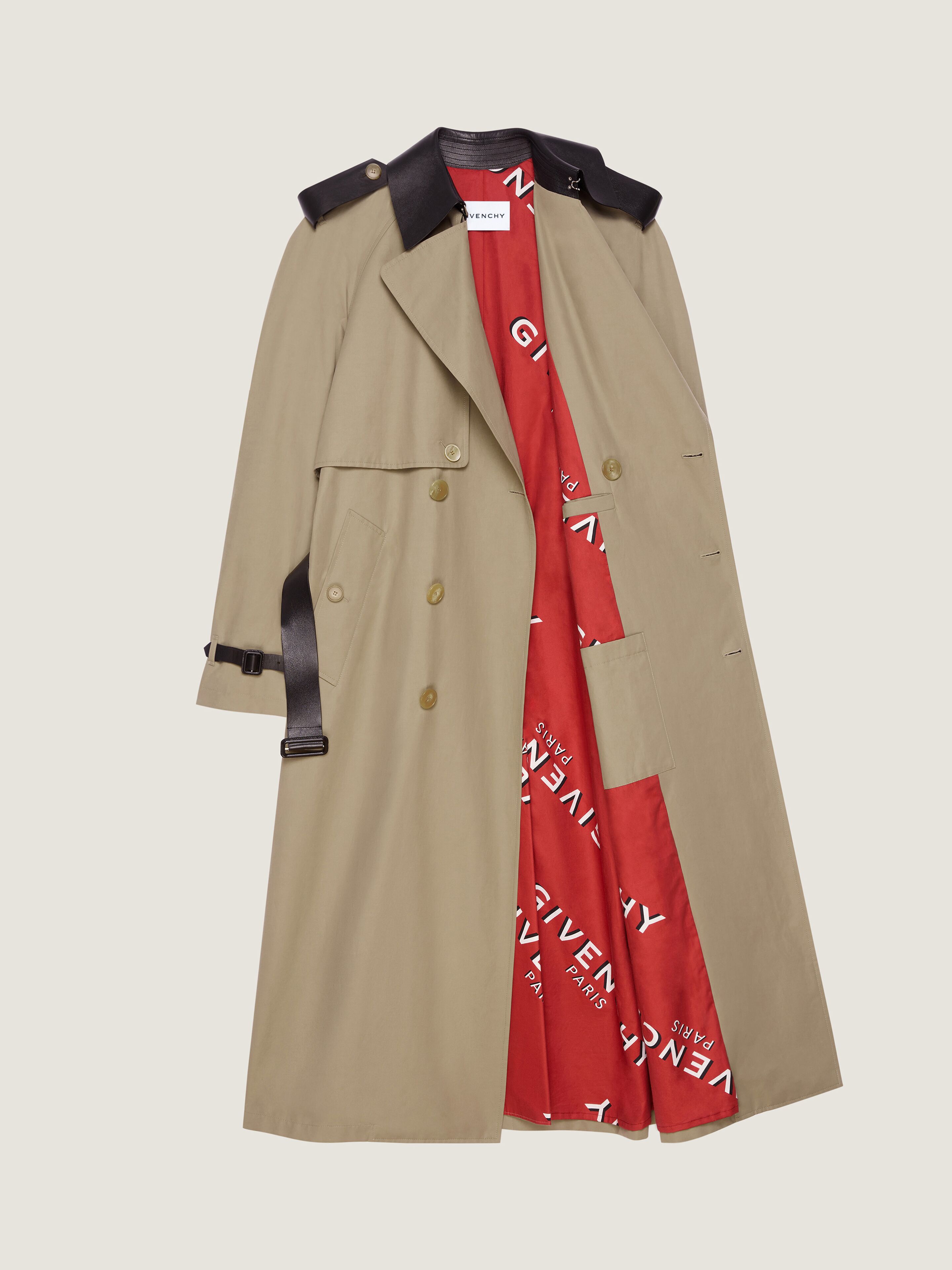 【関税＆送料込み】Givenchy Trench Trench in taffetas with Hair print | Givenchy US | Givenchy