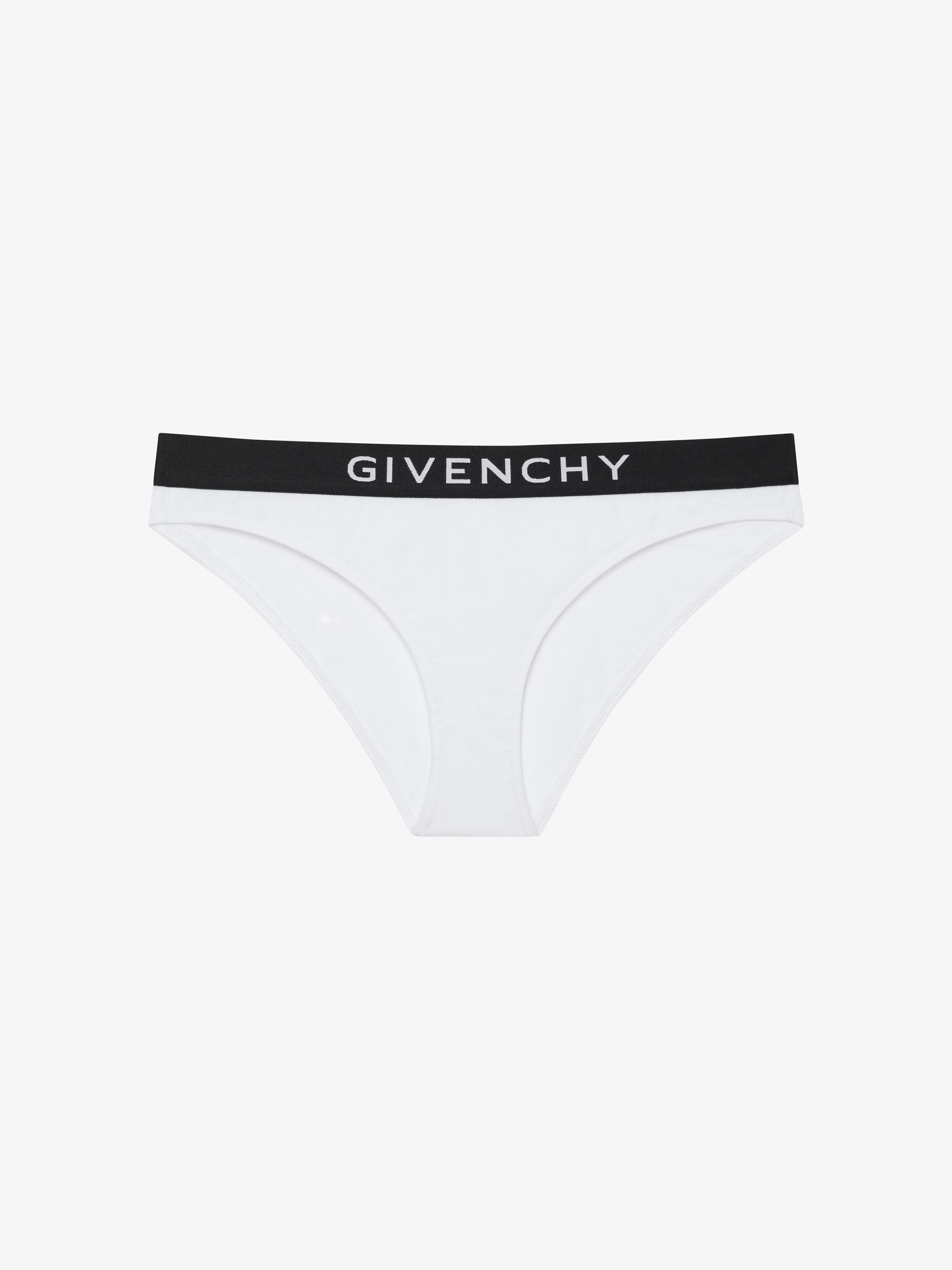 Givenchy Panties In Jersey Bio With  4g Signature In White