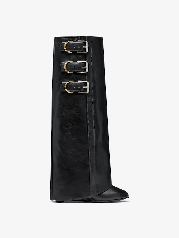 Givenchy Shark Lock boots wide fit in satin with strass En oferta