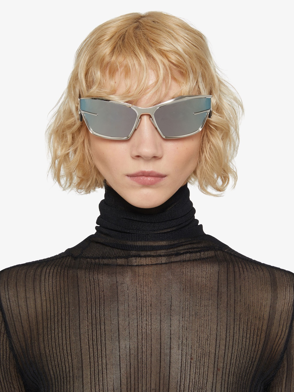 Giv Cut Unisex Sunglasses In Metal Givenchy Us Givenchy