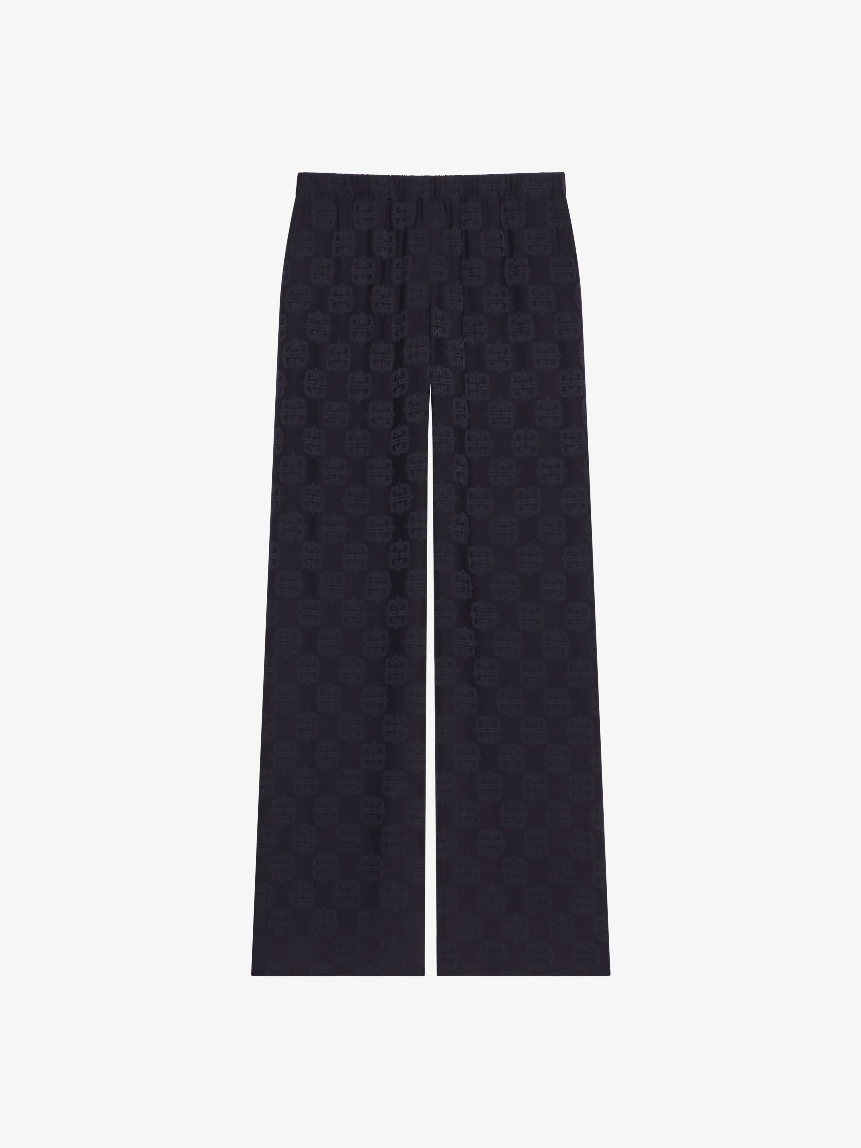 Shop Givenchy Pants In 4g Liquid Jacquard In Blue