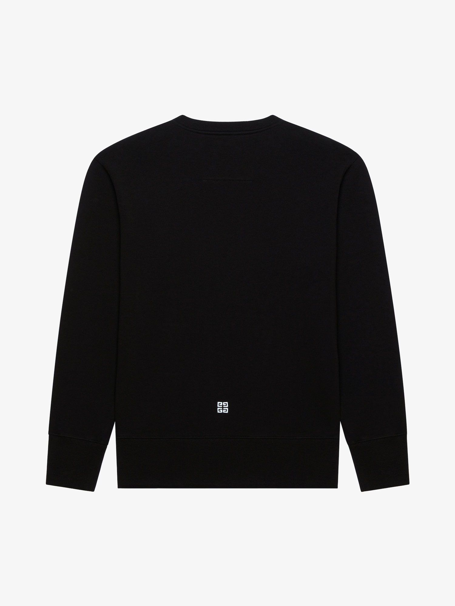 GIVENCHY College slim fit sweatshirt in fleece - black | Givenchy US
