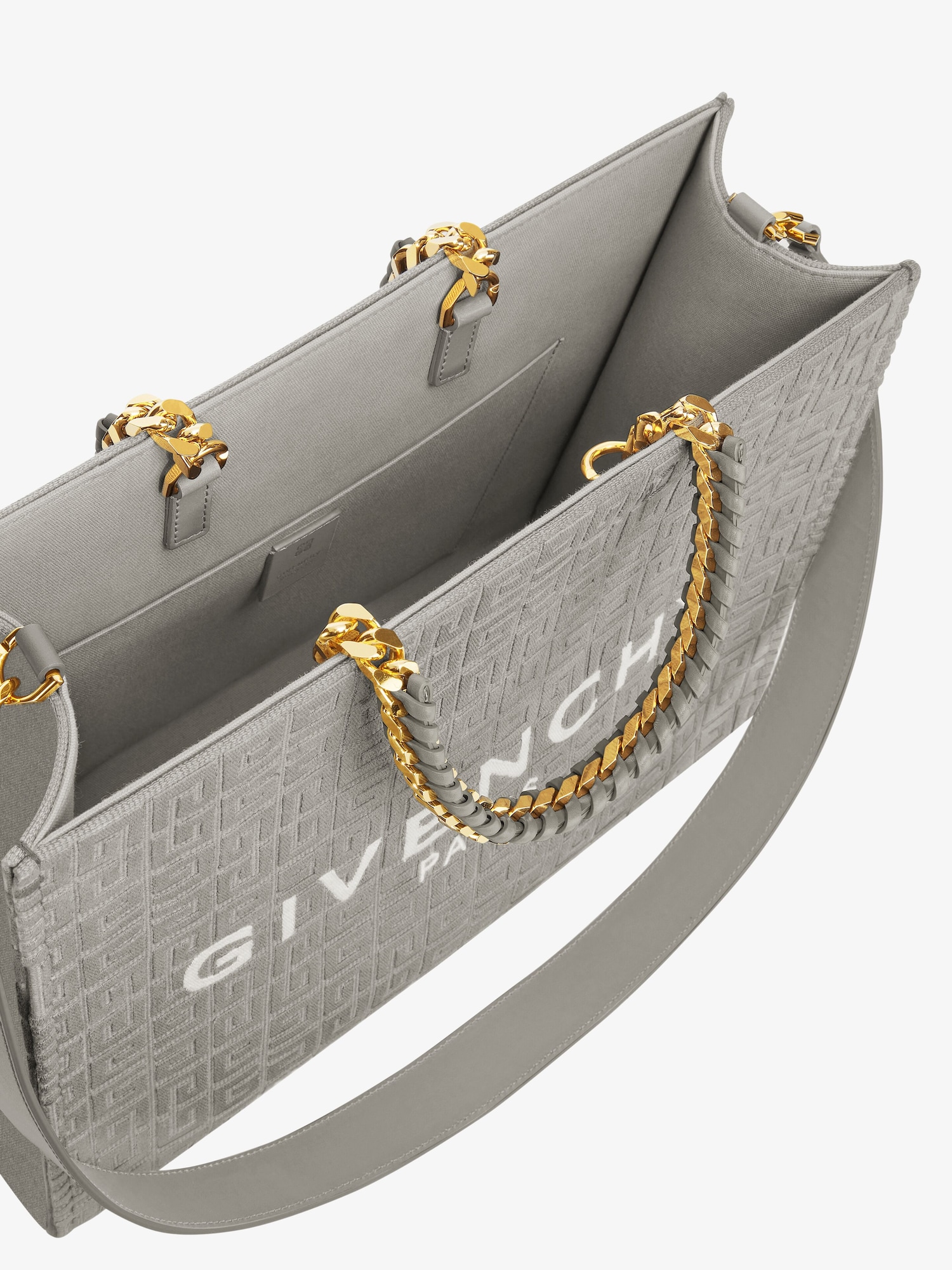 Medium GTote shopping bag in 4G embroidered canvas Givenchy ASI