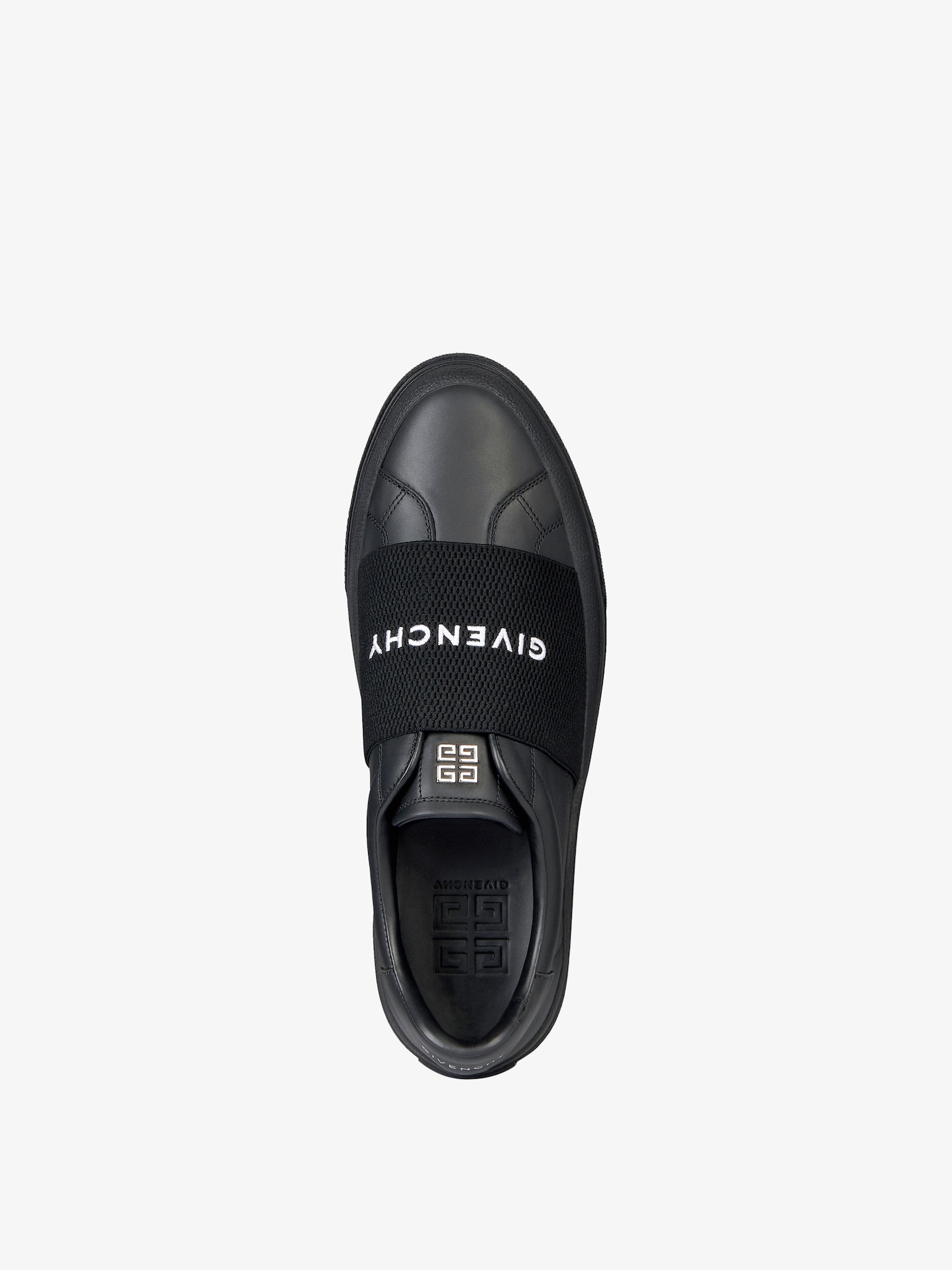 Sneakers City Sport in leather with GIVENCHY webbing in - black 