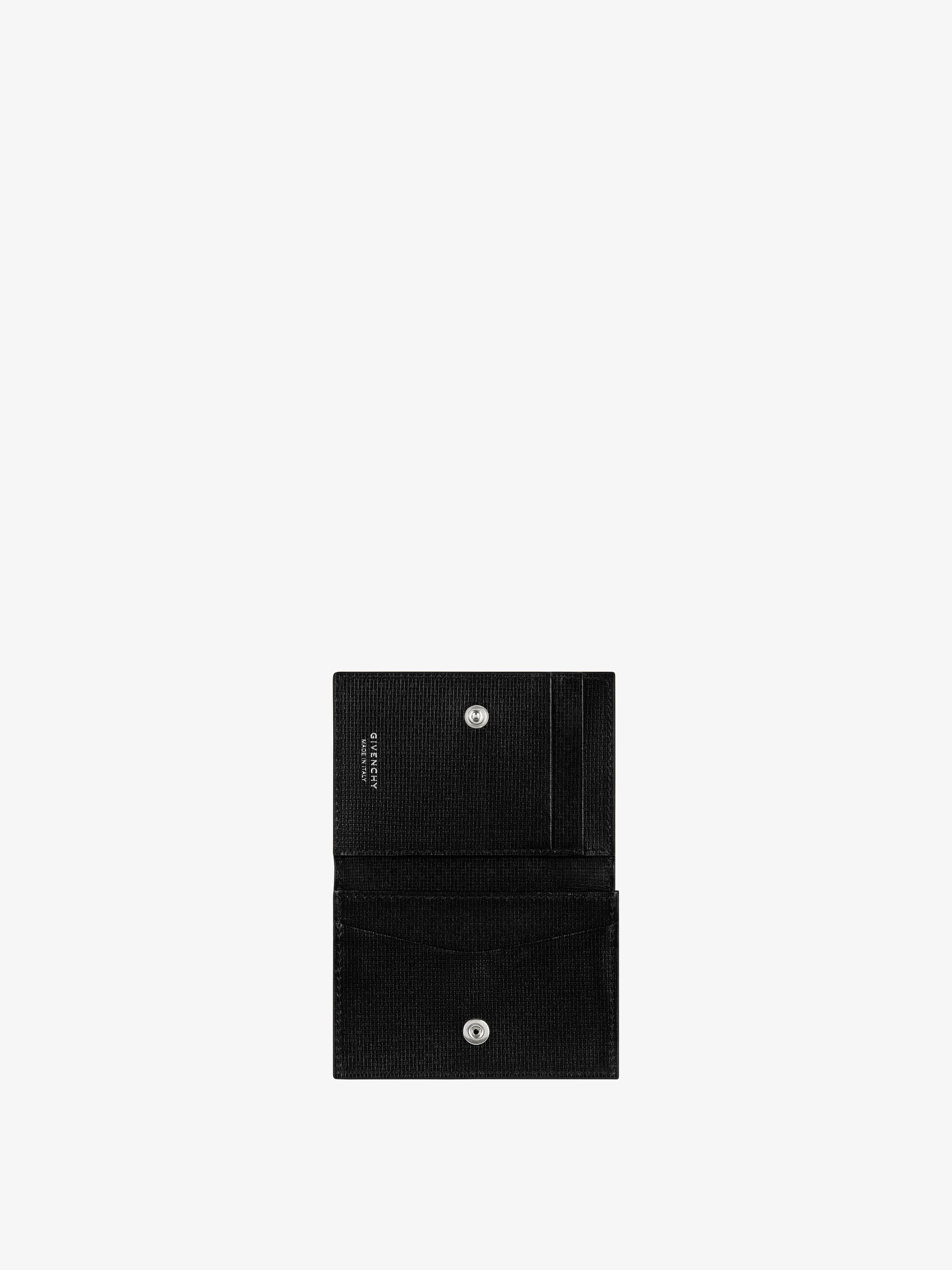 クラシック 4G カードホルダー - ブラック | GIVENCHY JP