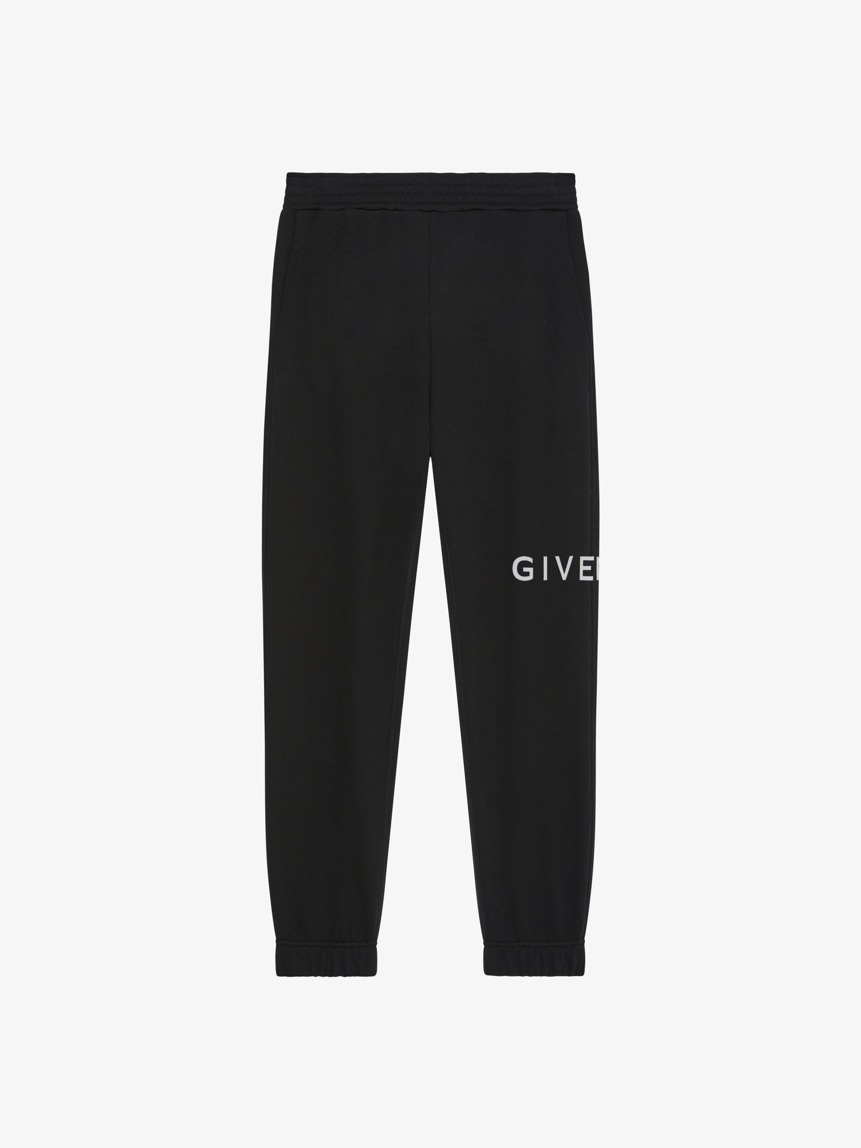 Shop Givenchy Archetype Slim Fit Jogger Pants In Fleece In Black