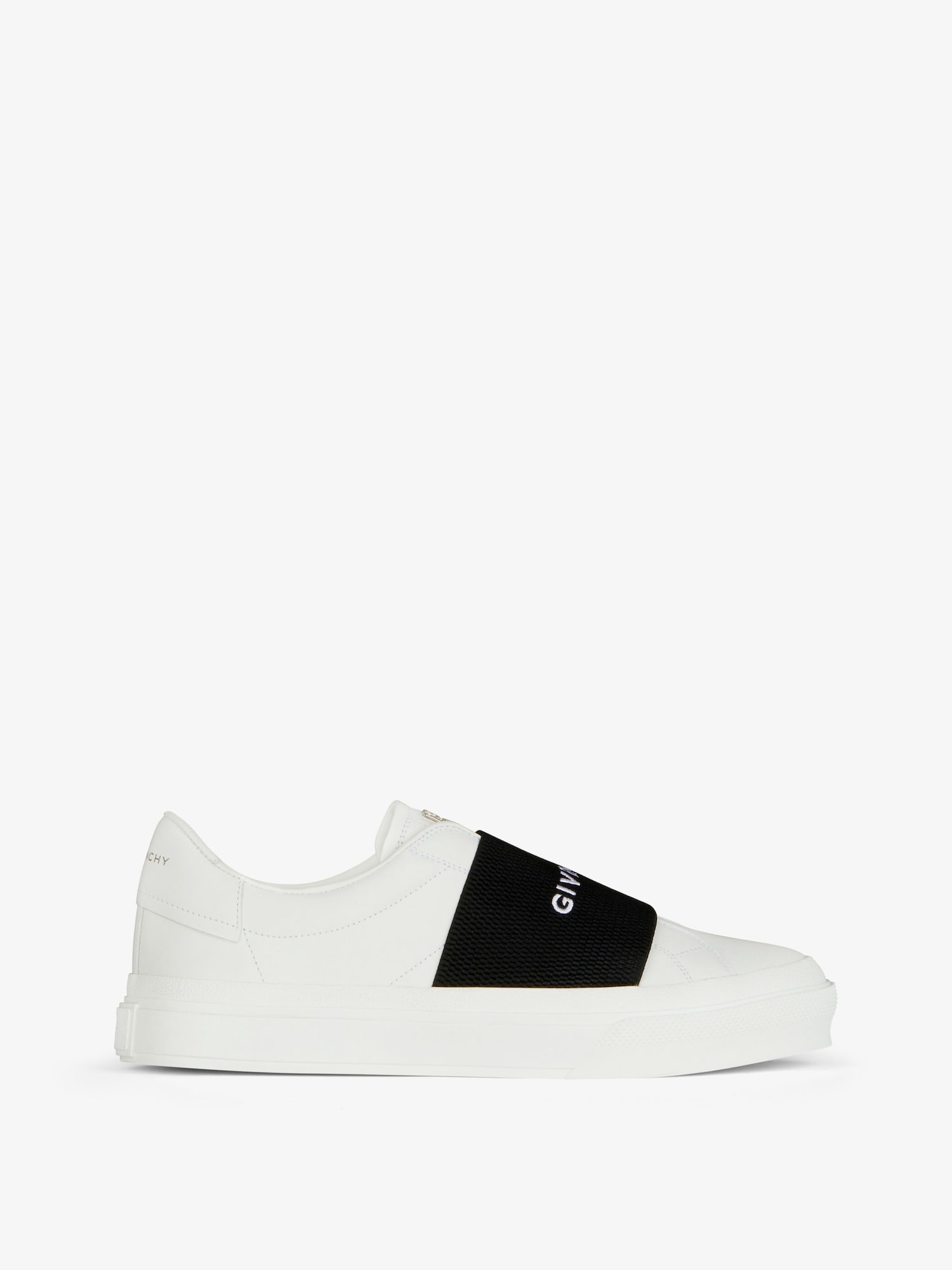 givenchy.com | Sneakers in leather with GIVENCHY webbing